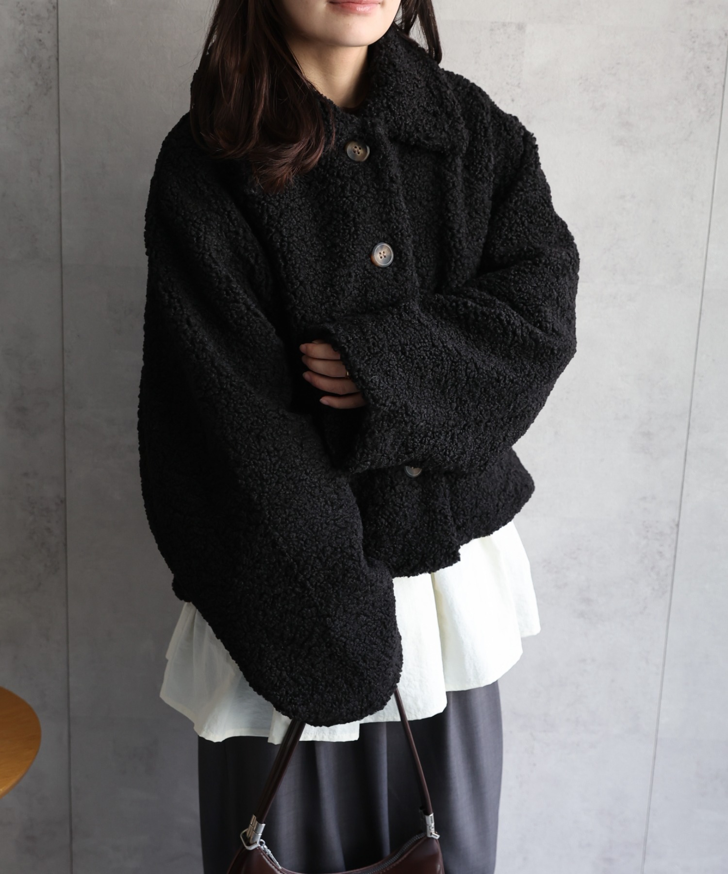 model：156cm 着用サイズ：FREE