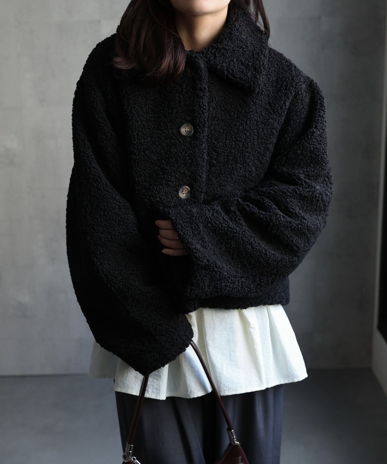 model：156cm 着用サイズ：FREE