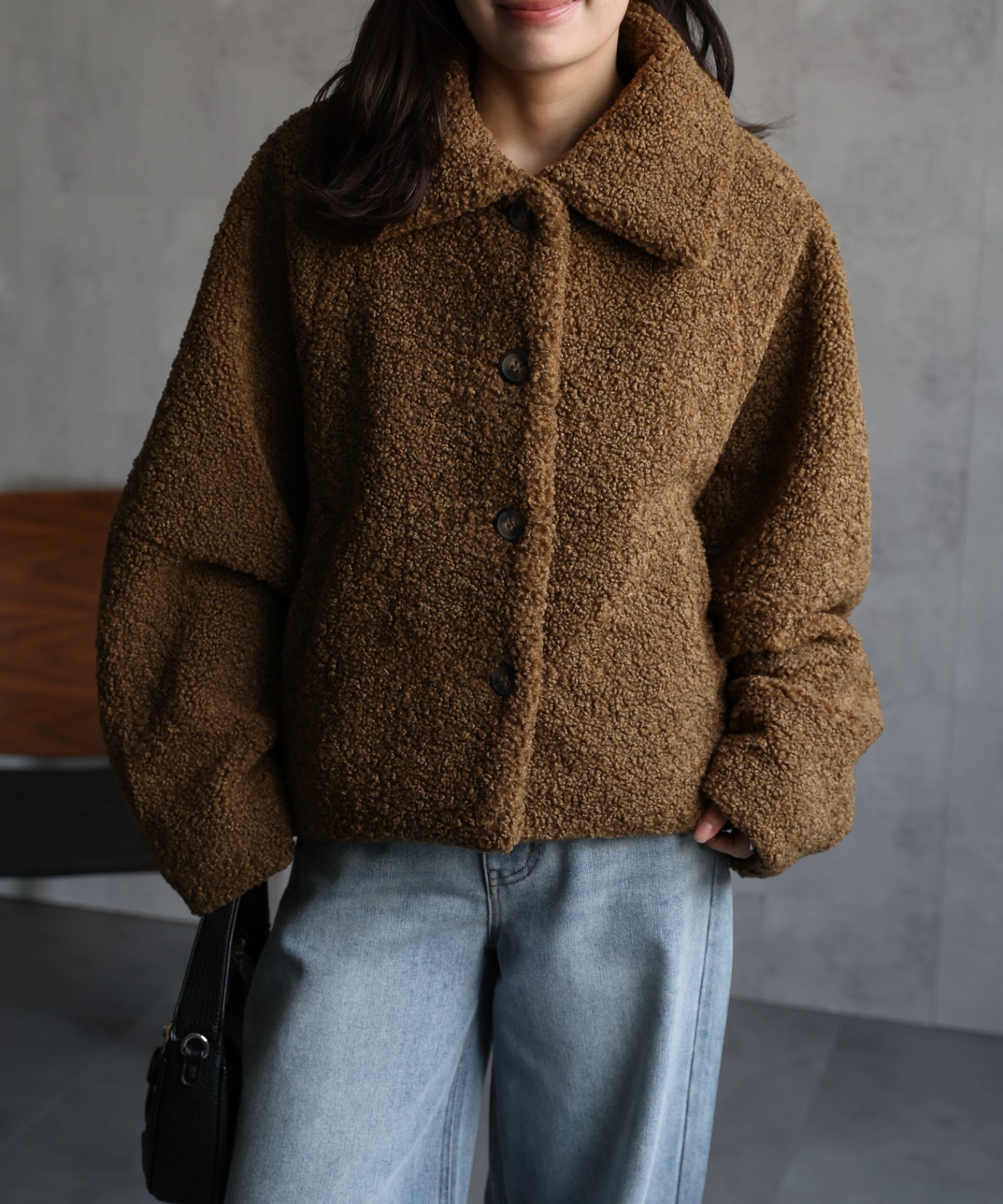 model：156cm 着用サイズ：FREE