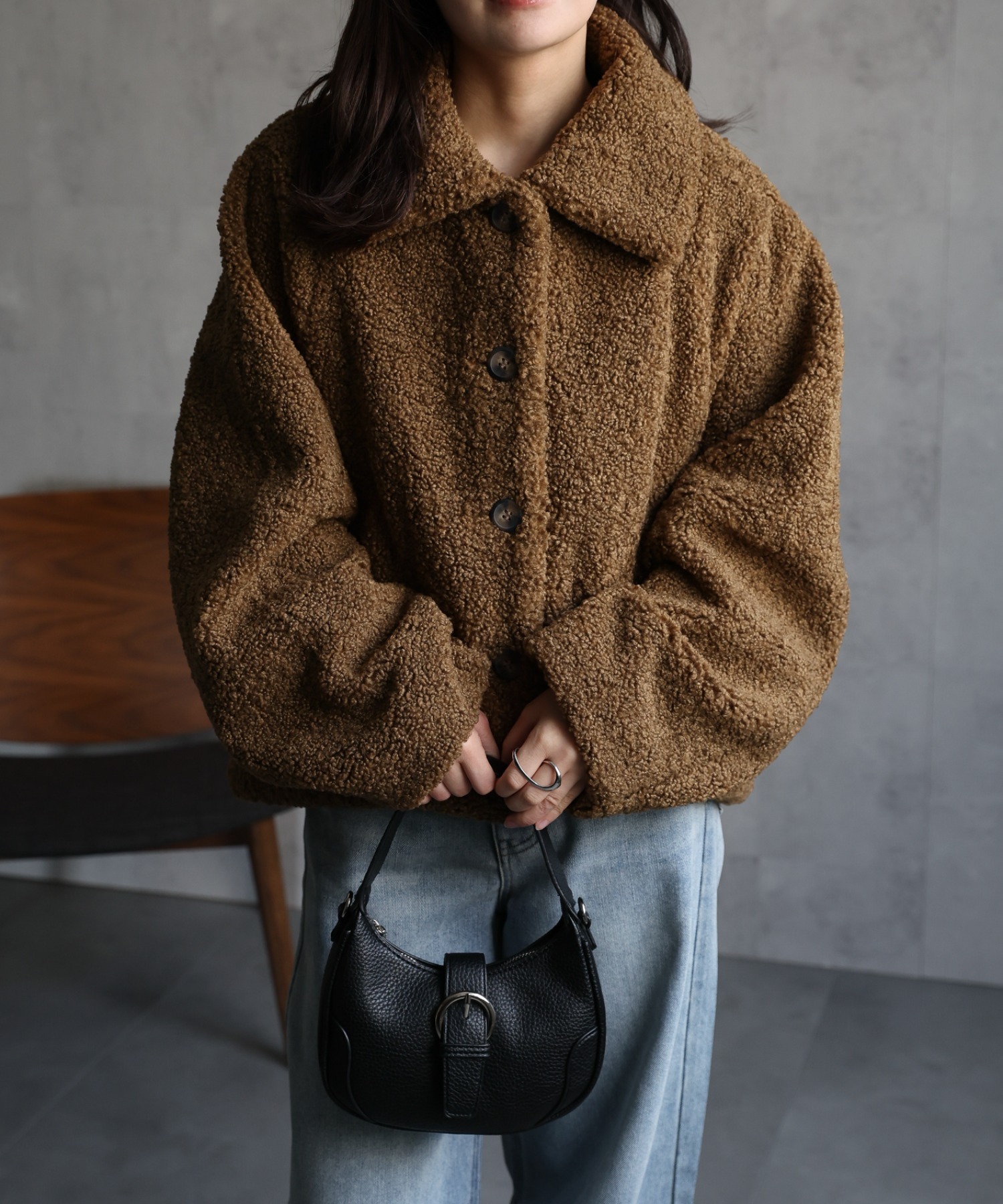model：156cm 着用サイズ：FREE