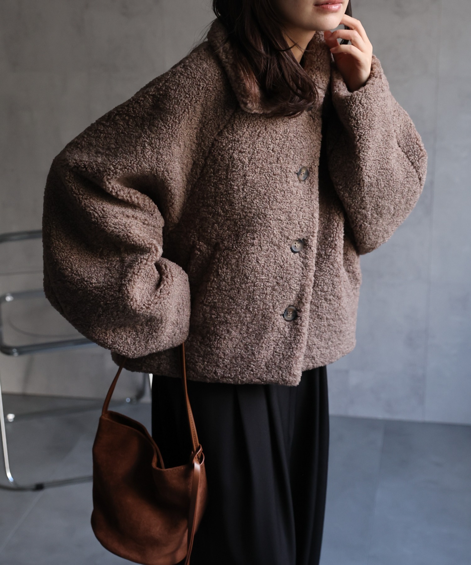 model：156cm 着用サイズ：FREE