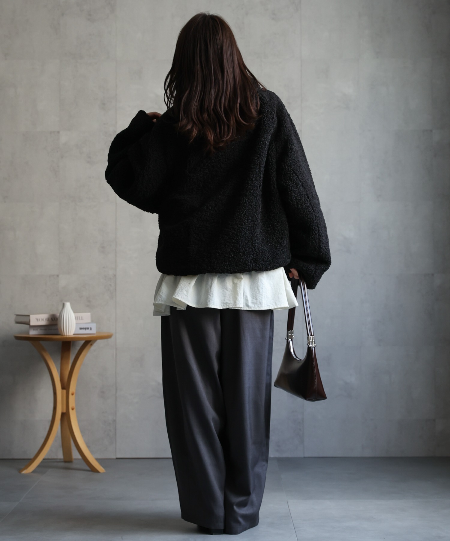 model：156cm 着用サイズ：FREE