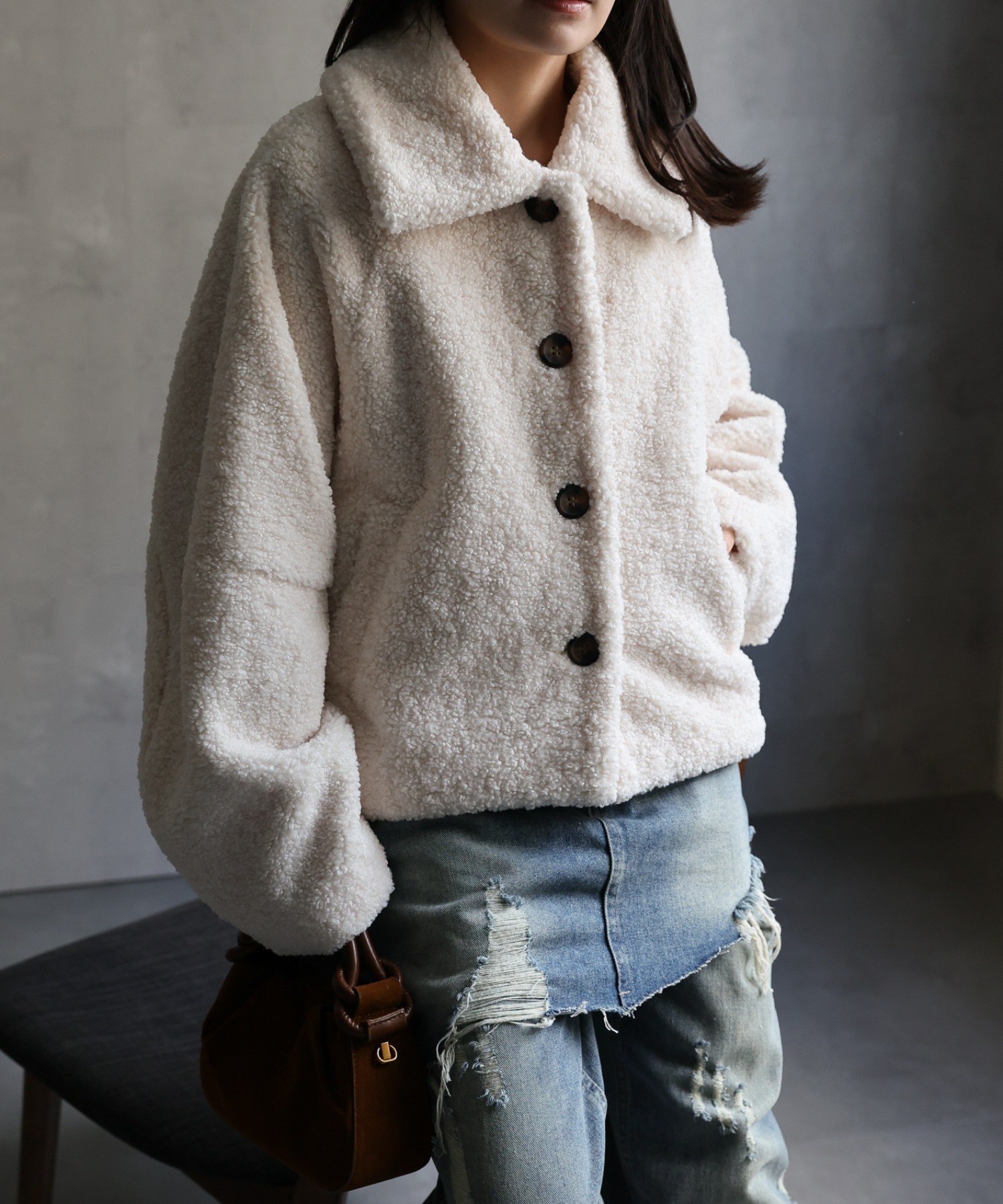 model：156cm 着用サイズ：FREE