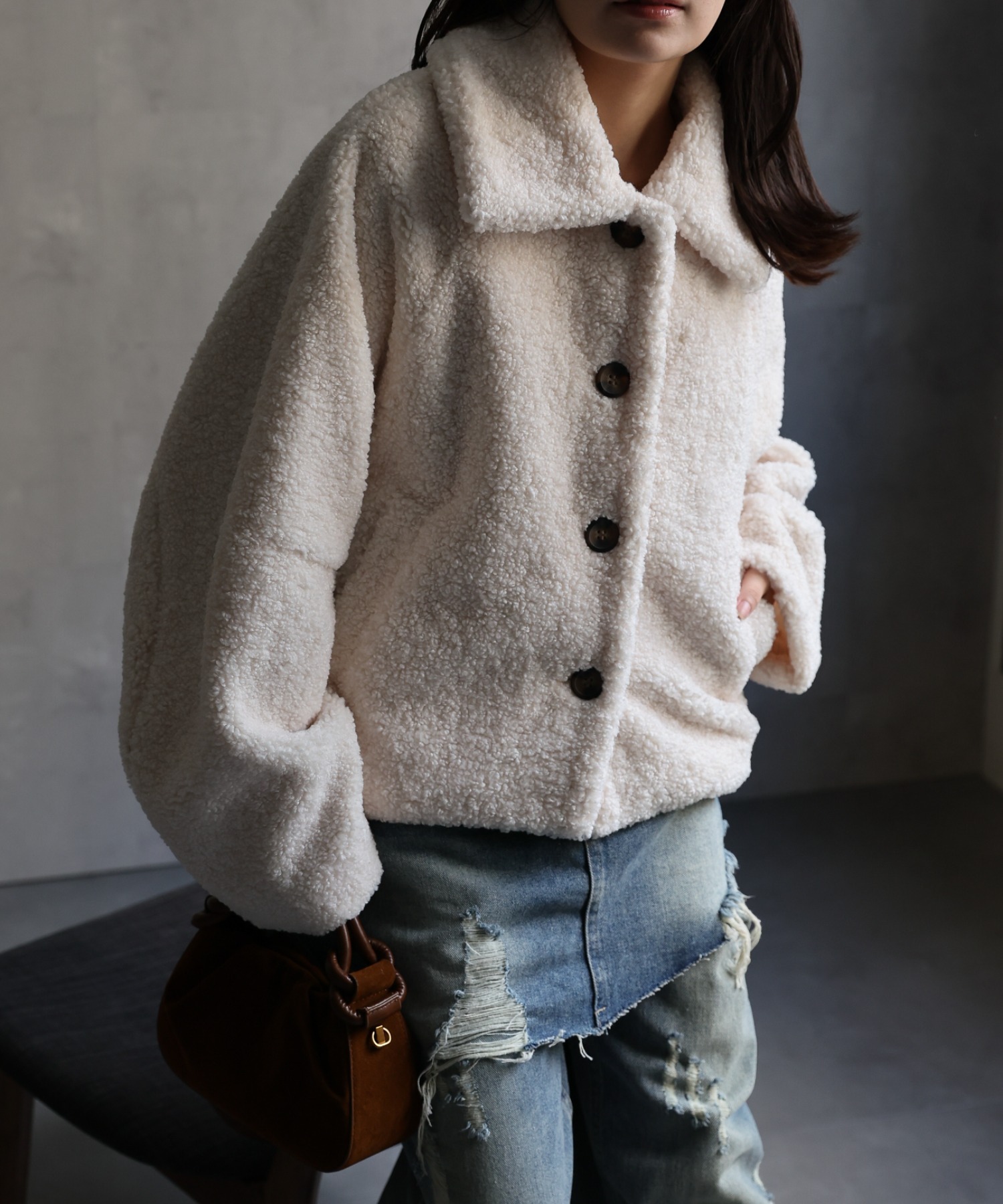 model：156cm 着用サイズ：FREE