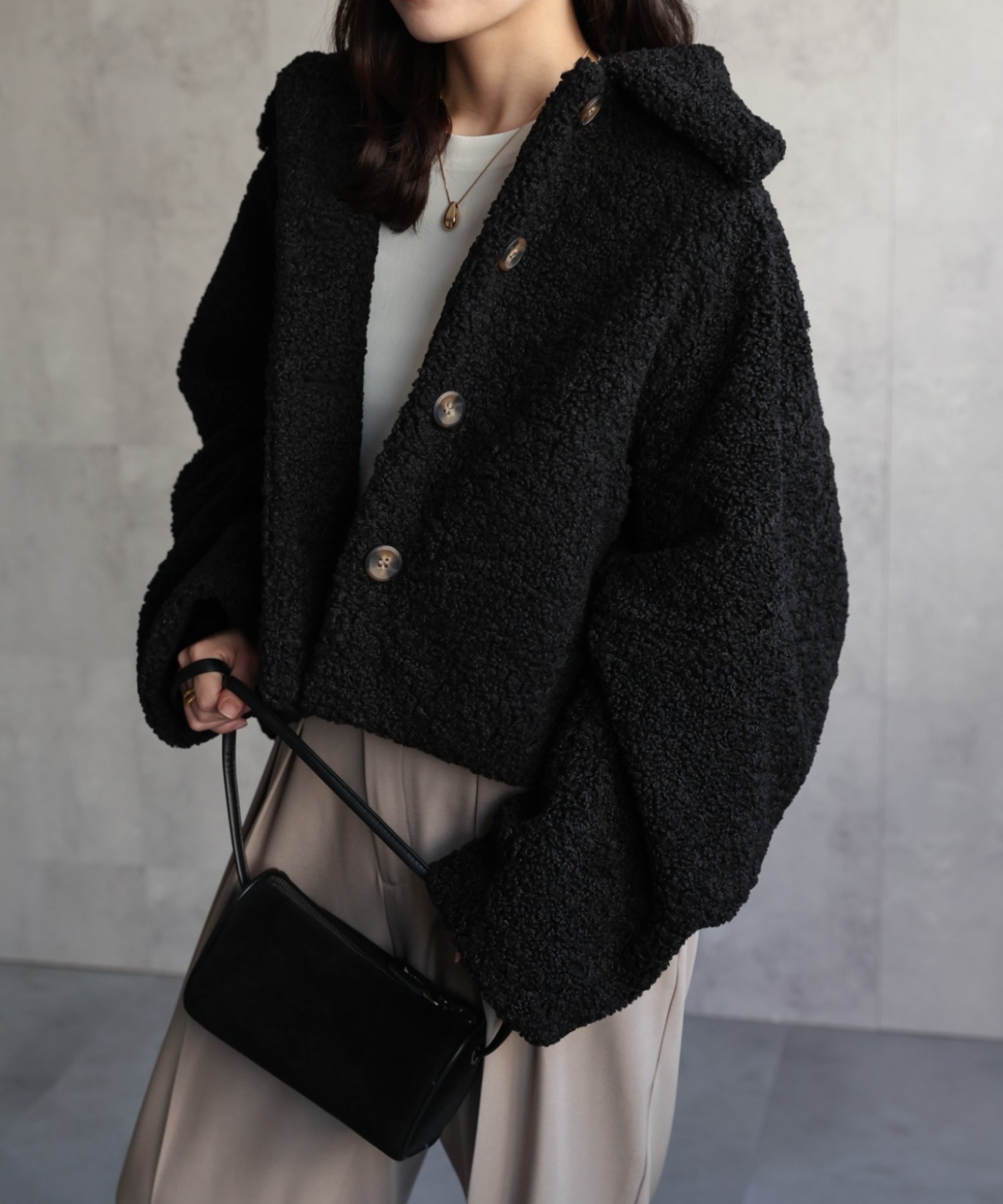 model：156cm 着用サイズ：FREE