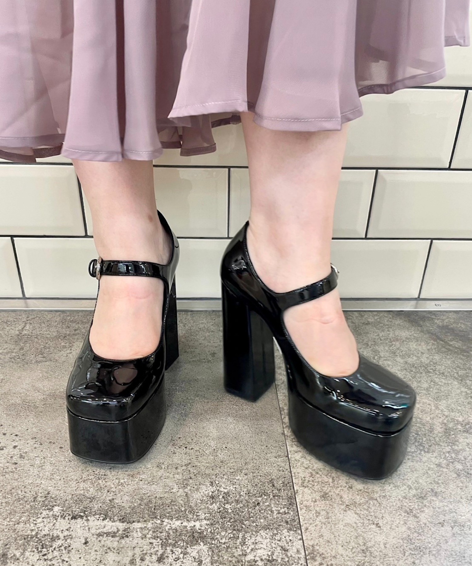 チャンキーヒールメリージェーンパンプス Jeffrey Campbell│Jeffrey