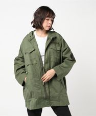 ワッペン付オーバーサイズ M-65ジャケット