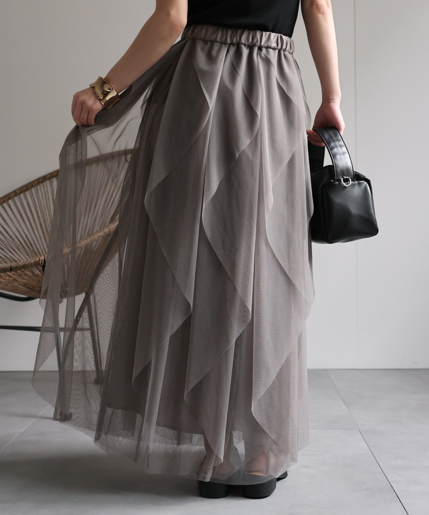 model：156cm 着用サイズ：FREE