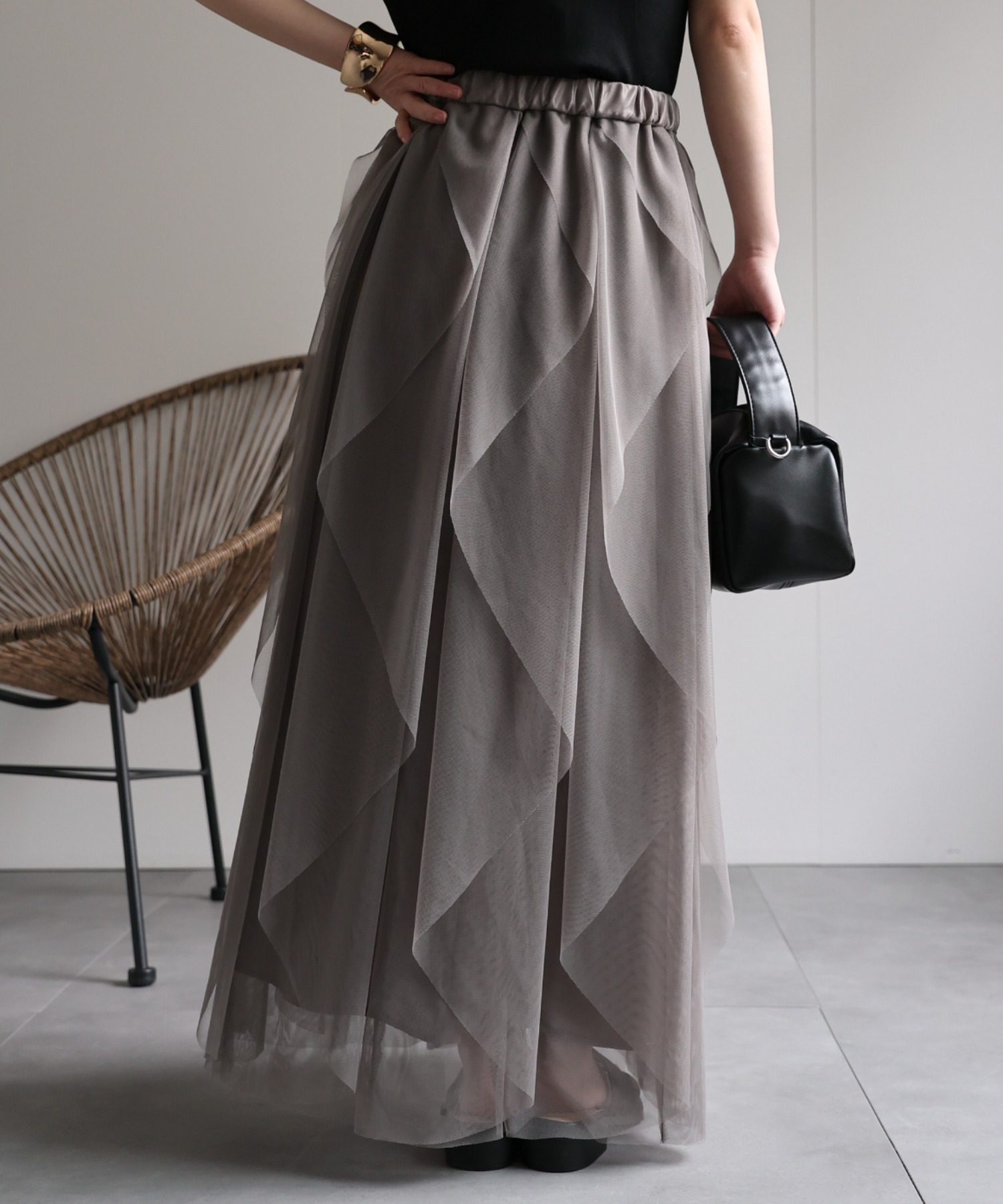 model：156cm 着用サイズ：FREE
