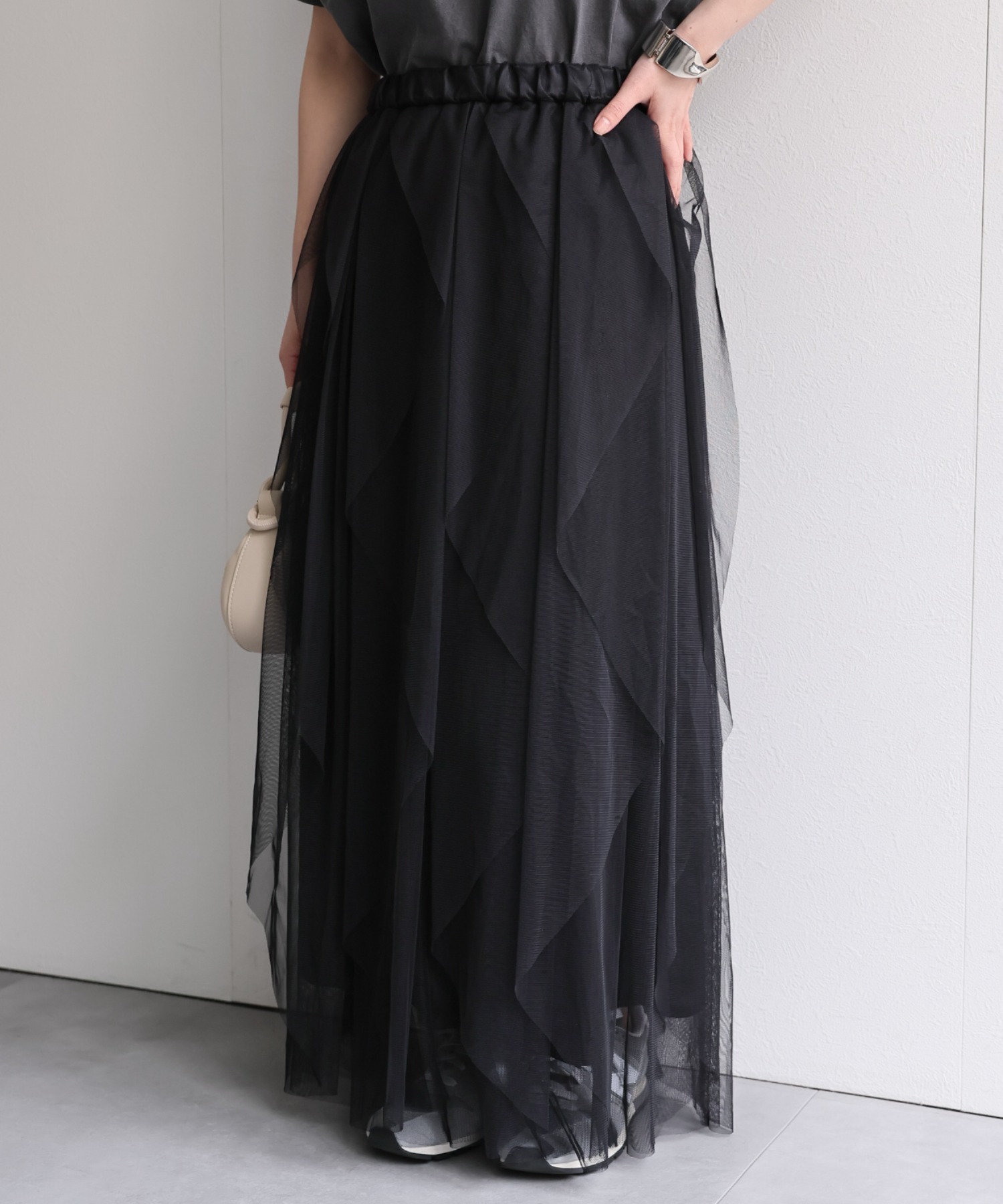 model：156cm 着用サイズ：FREE