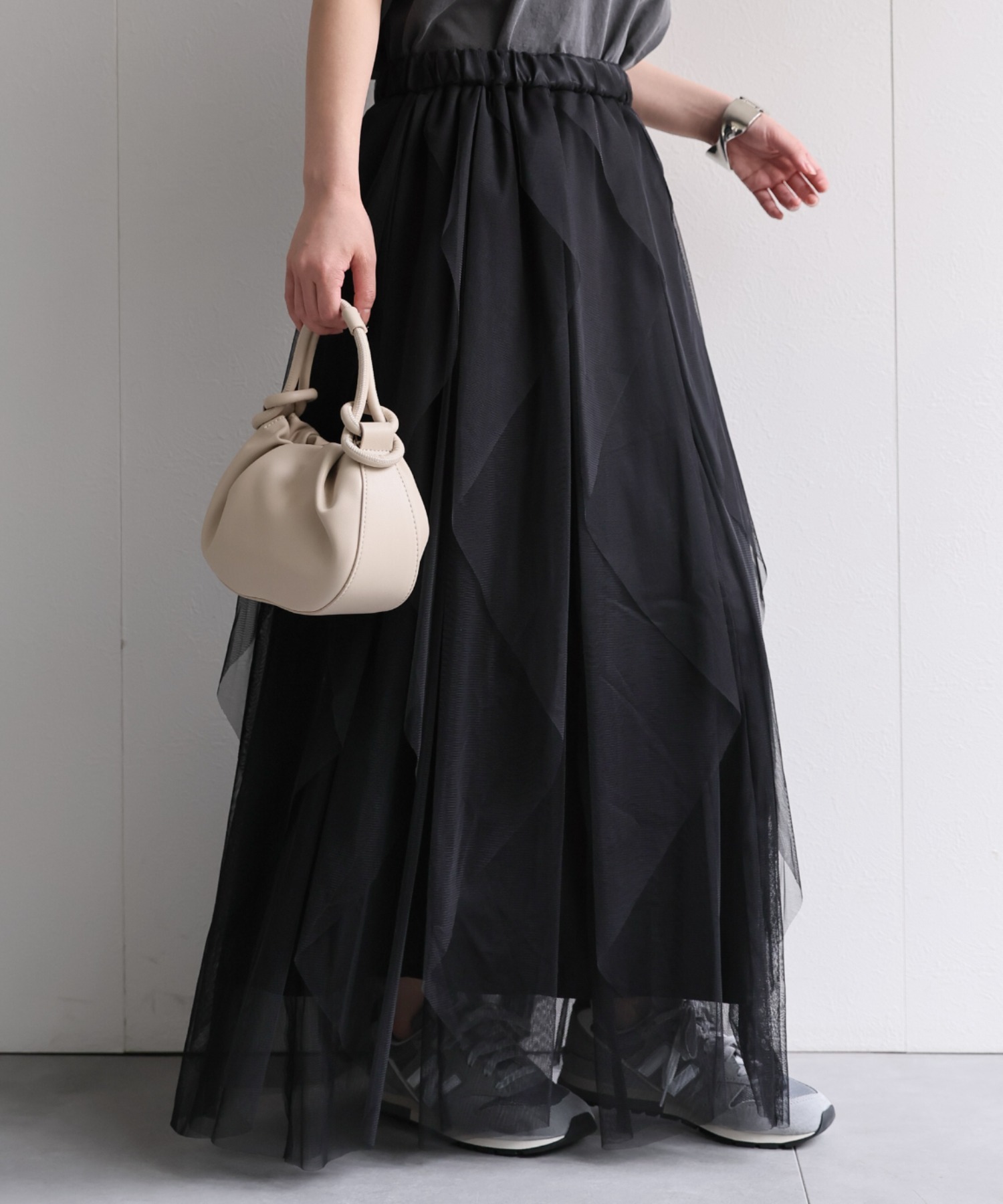 model：156cm 着用サイズ：FREE