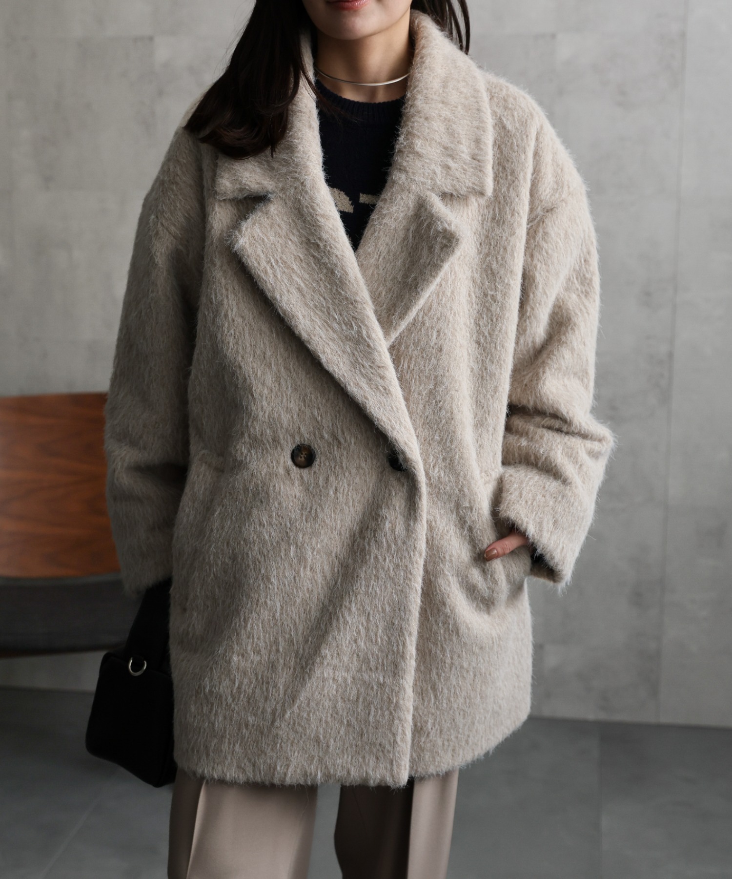 model：156cm 着用サイズ：FREE