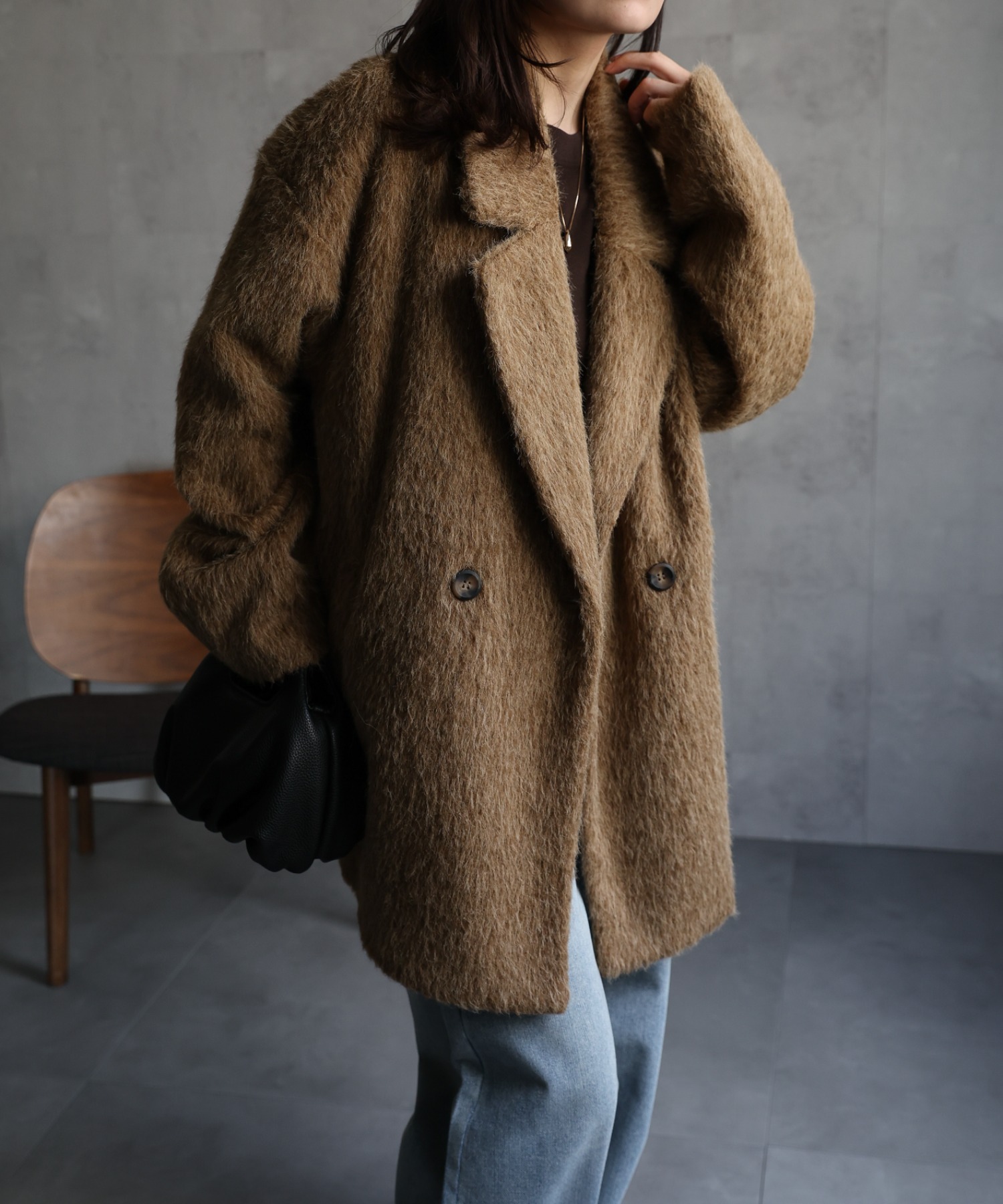 model：156cm 着用サイズ：FREE