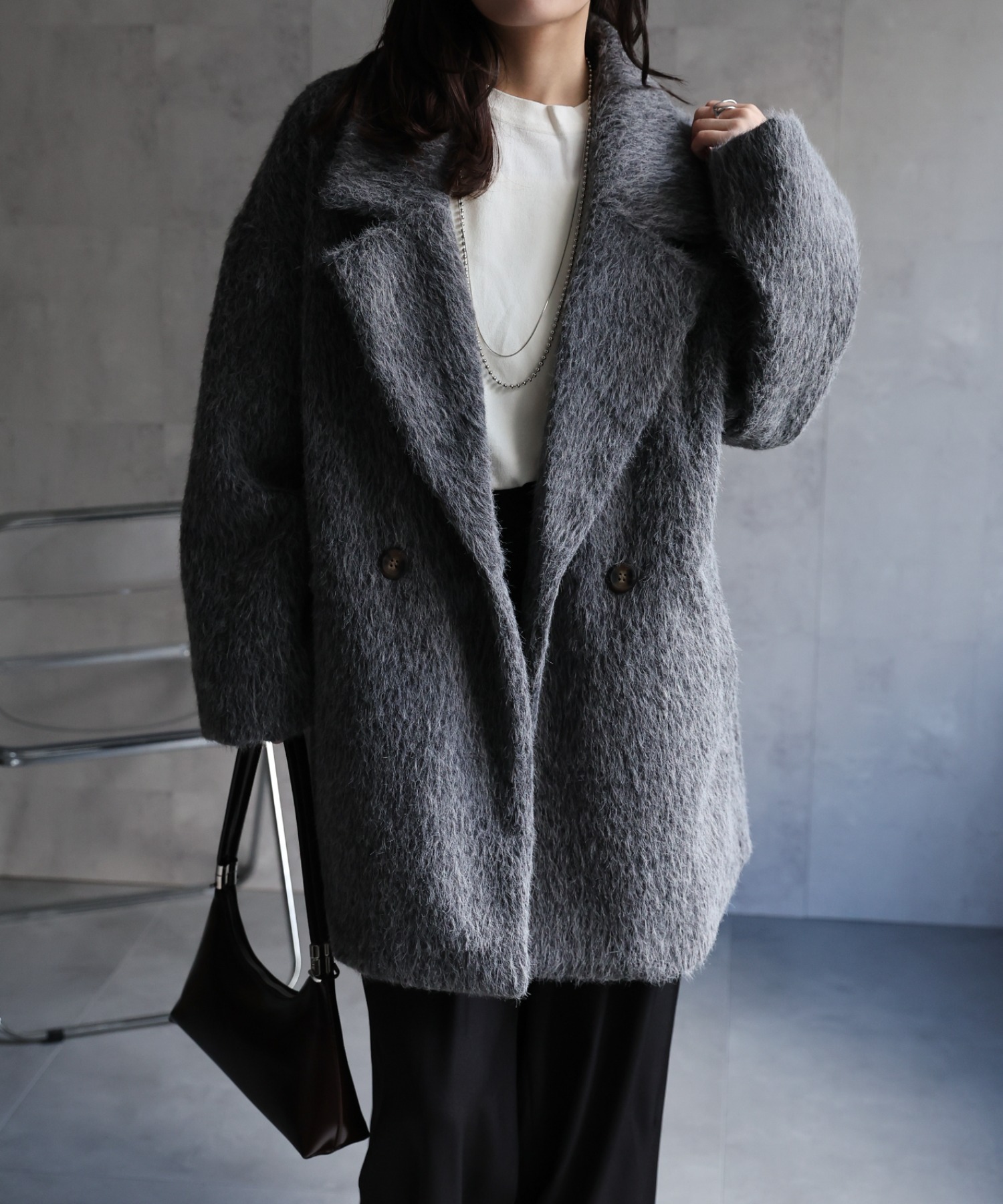model：156cm 着用サイズ：FREE