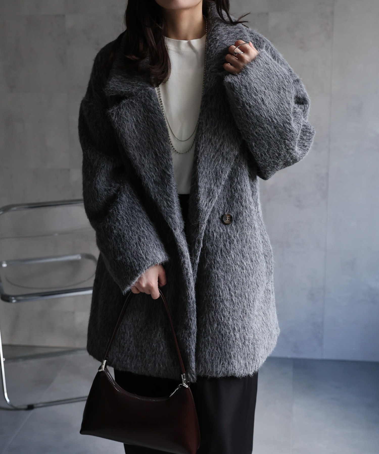 model：156cm 着用サイズ：FREE