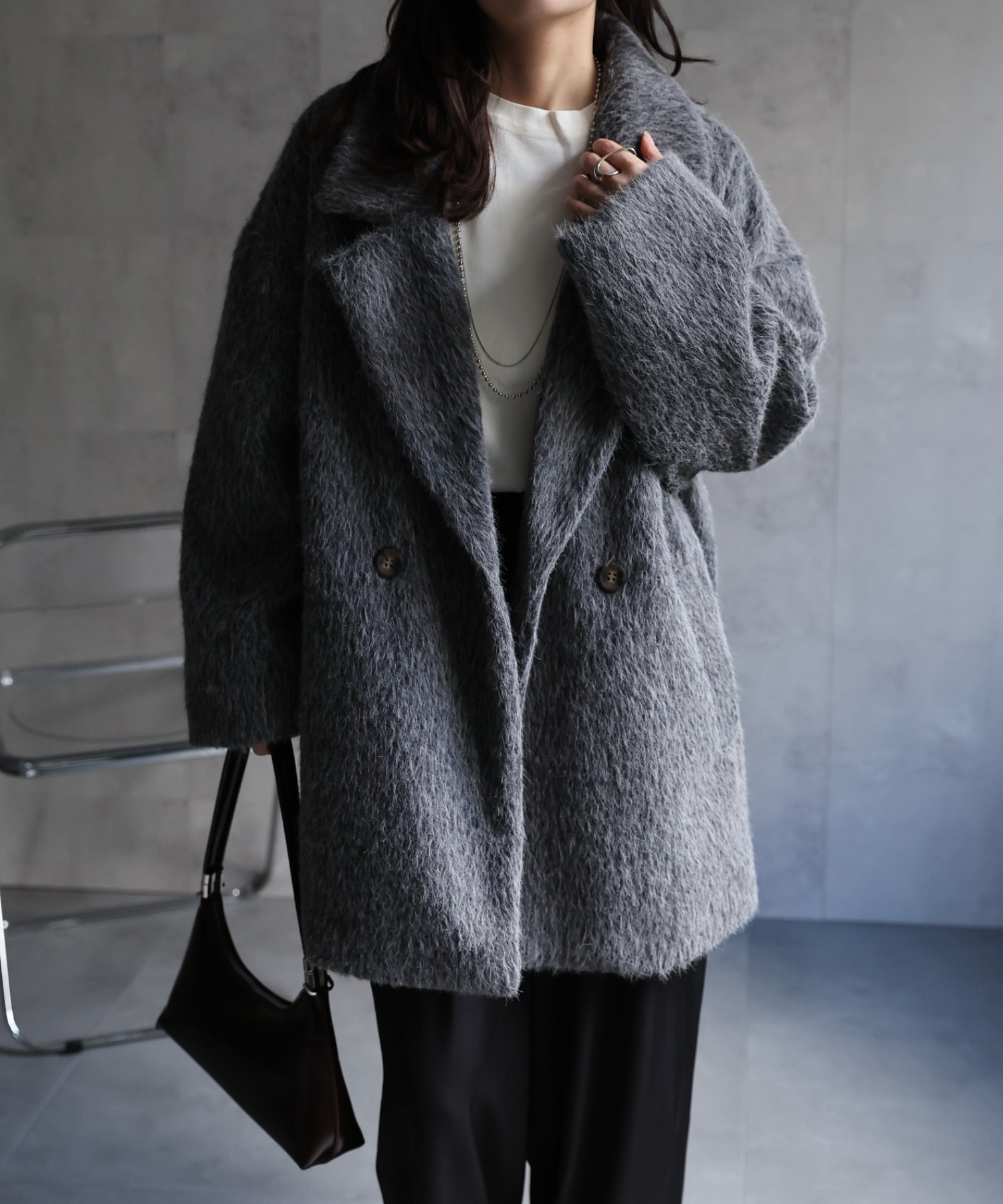 model：156cm 着用サイズ：FREE