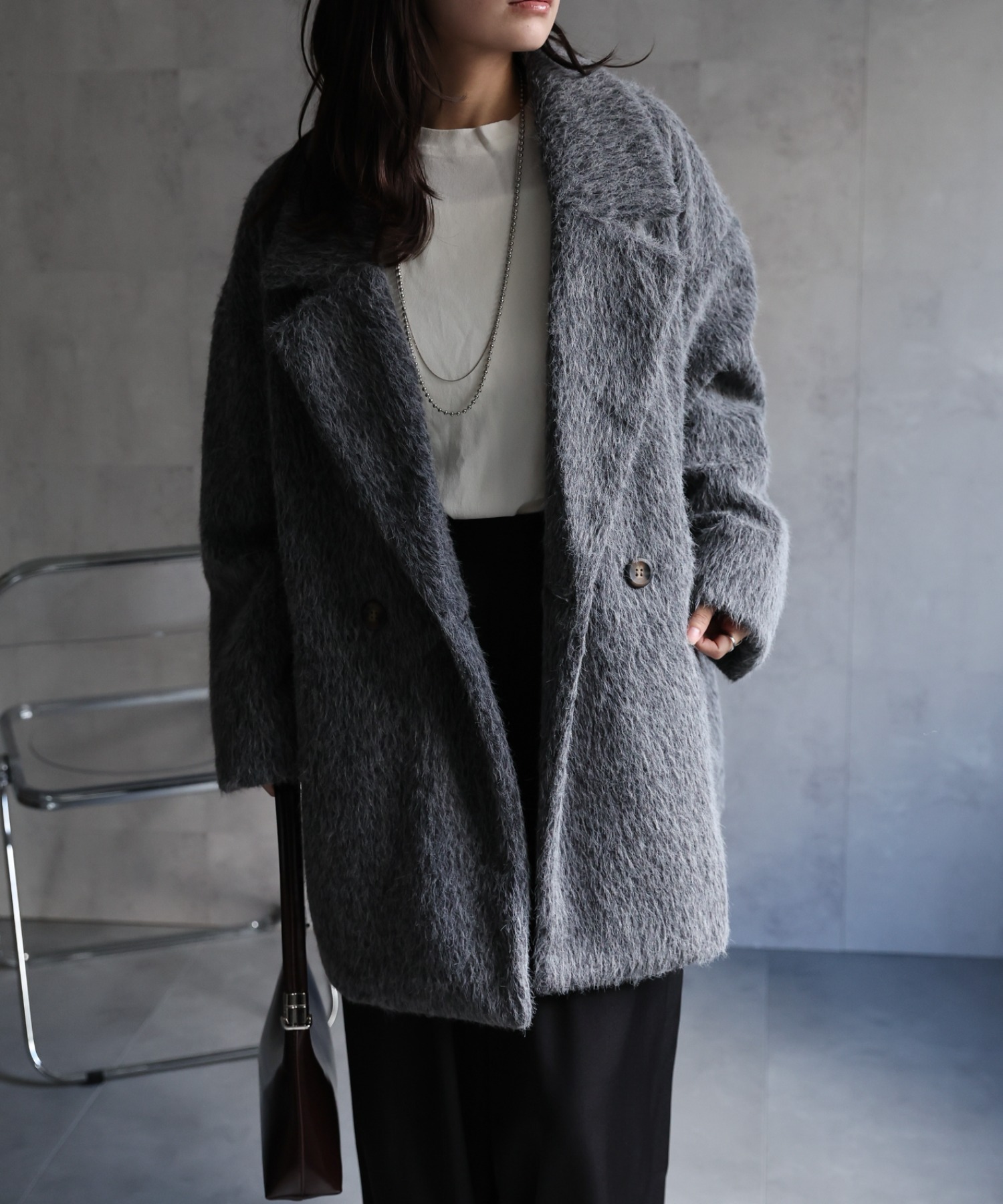 model：156cm 着用サイズ：FREE
