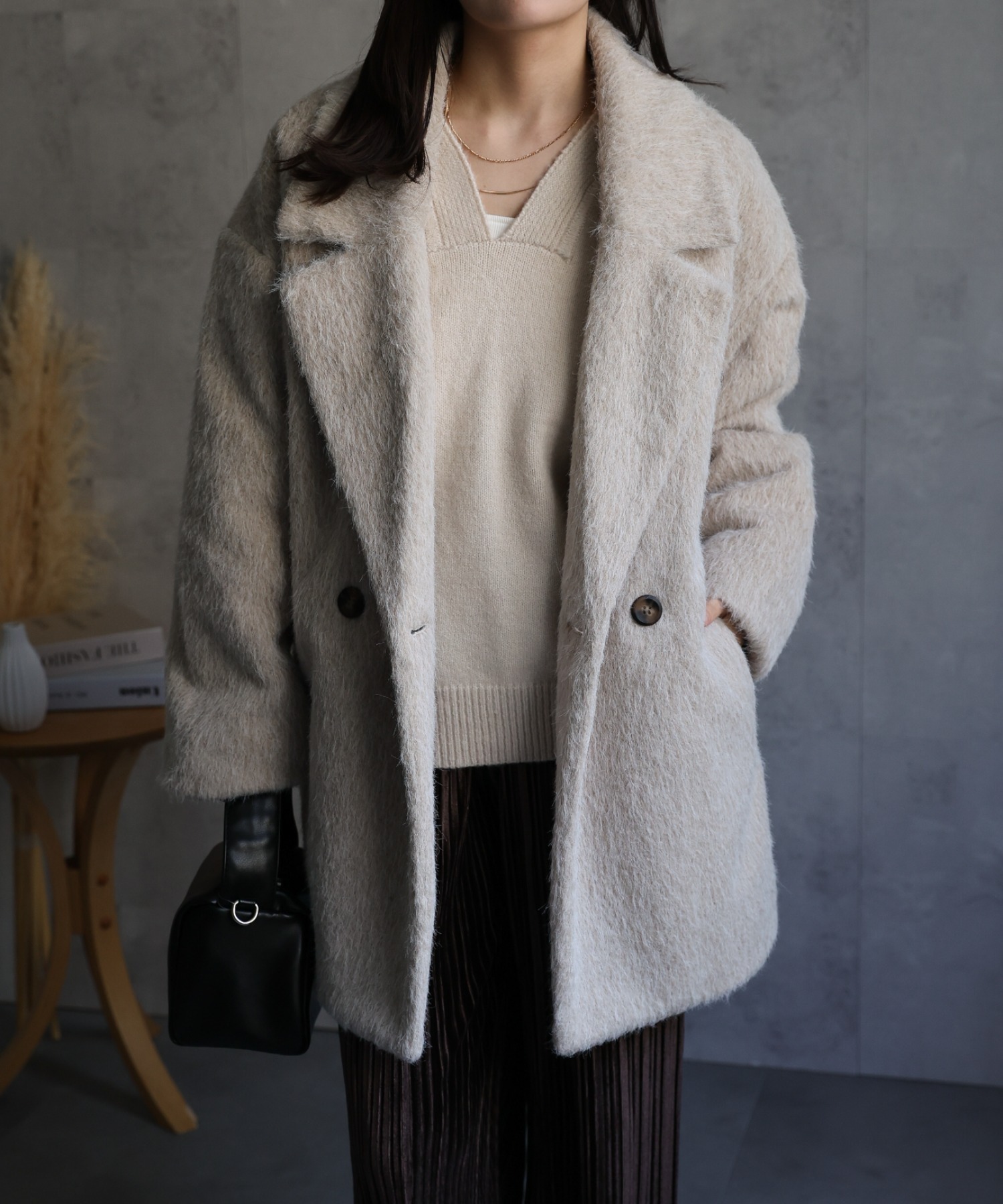 model：156cm 着用サイズ：FREE