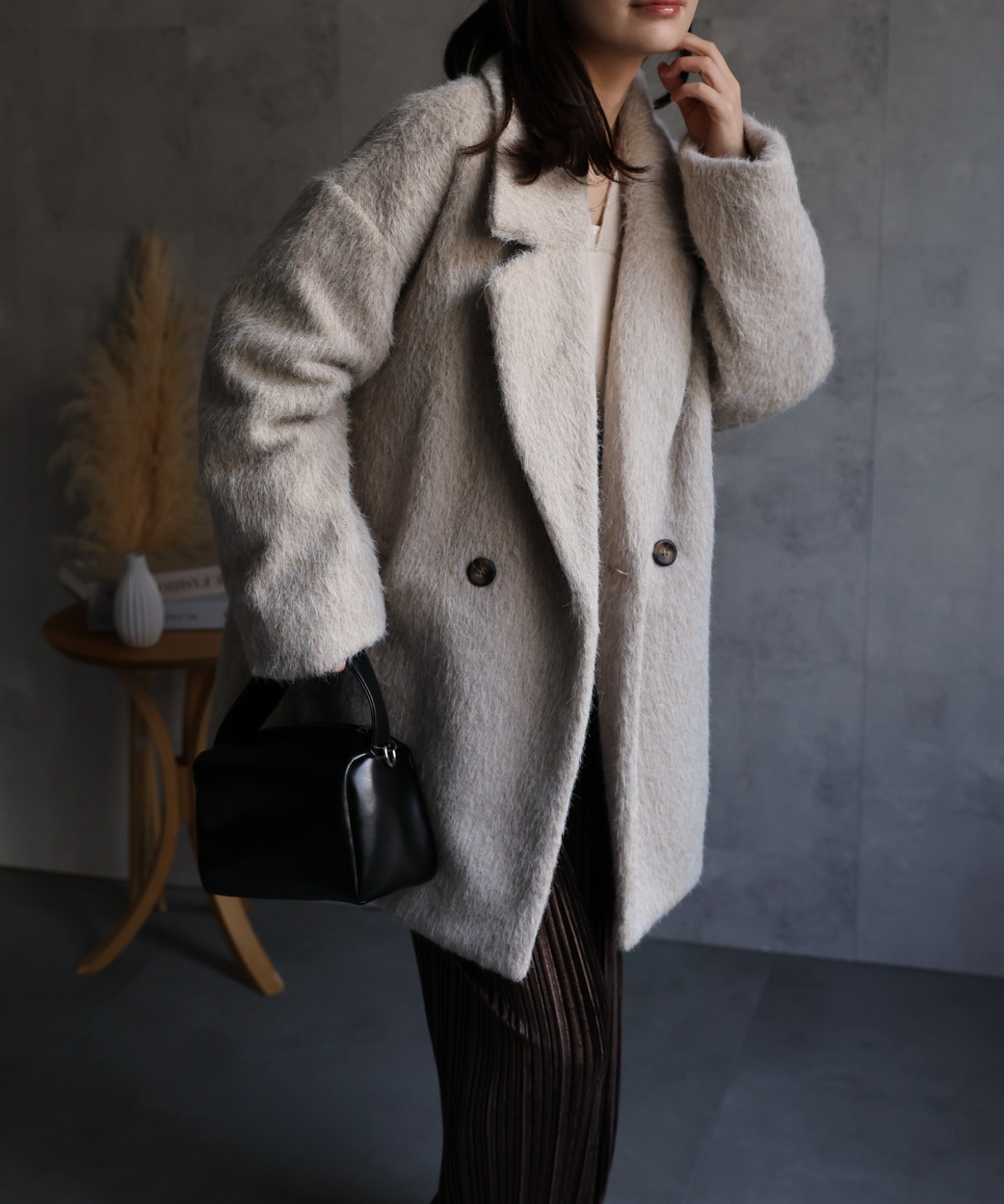 model：156cm 着用サイズ：FREE
