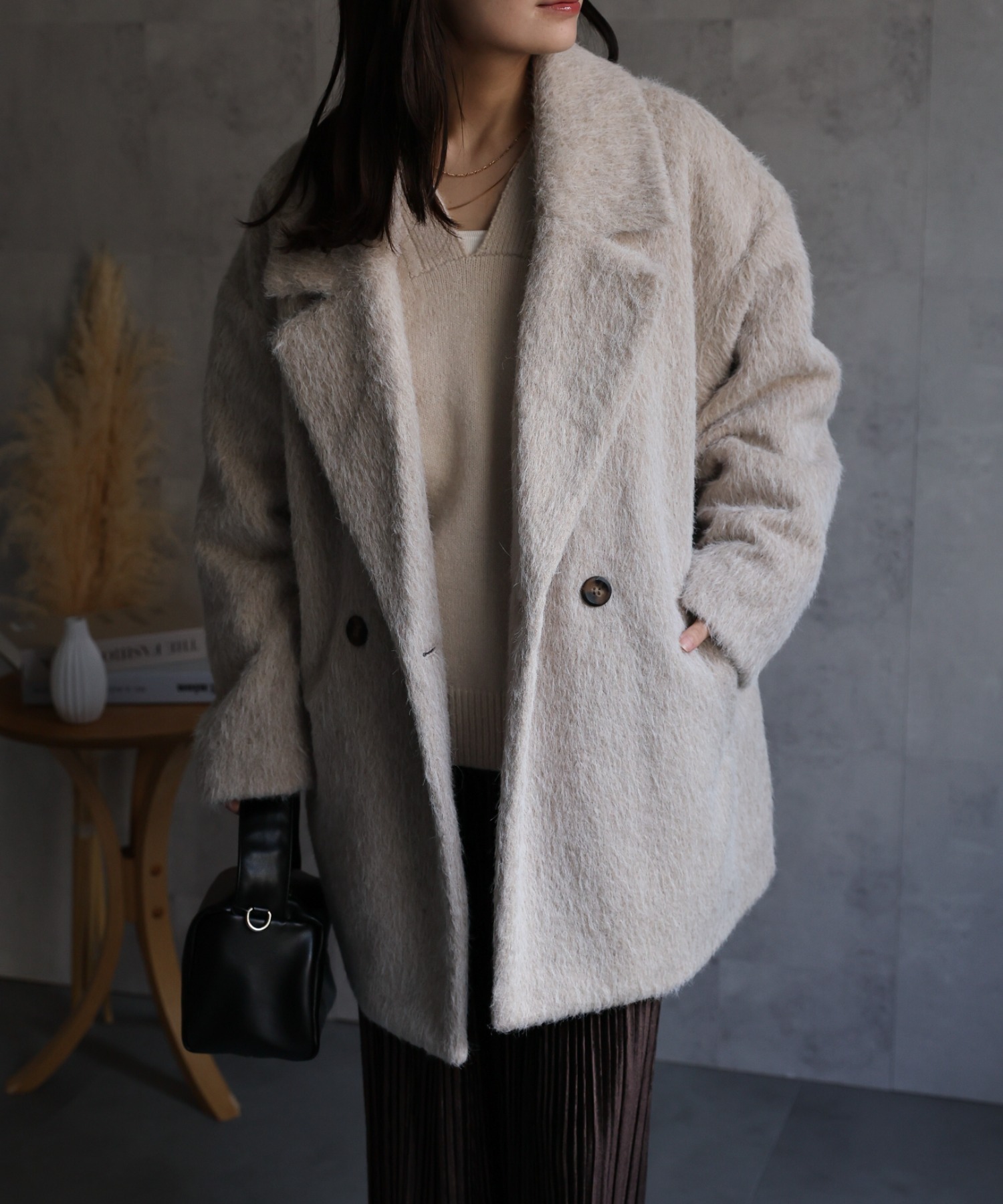 model：156cm 着用サイズ：FREE