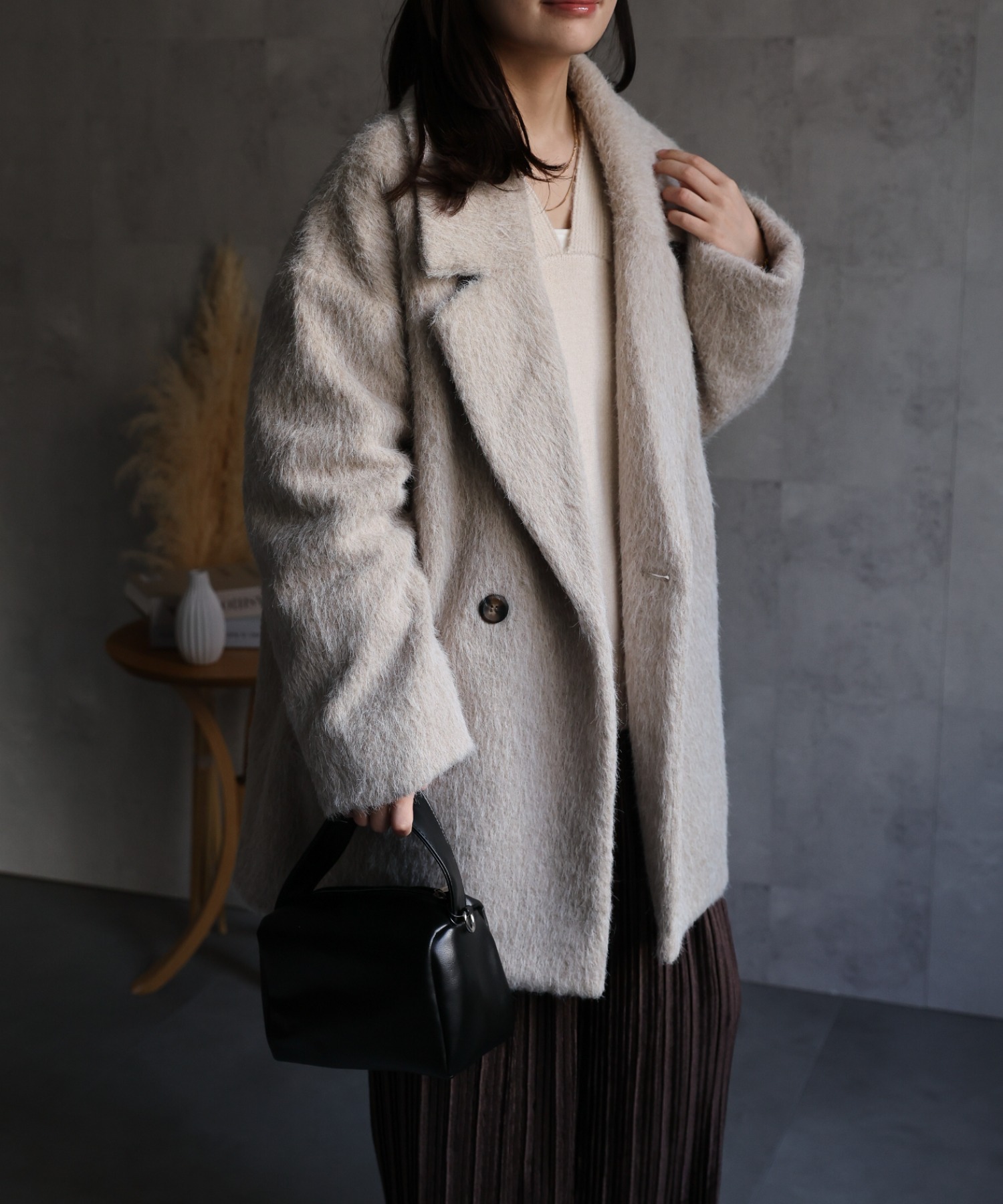 model：156cm 着用サイズ：FREE