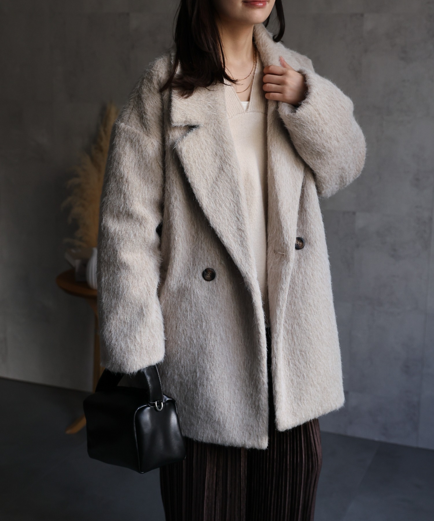 model：156cm 着用サイズ：FREE