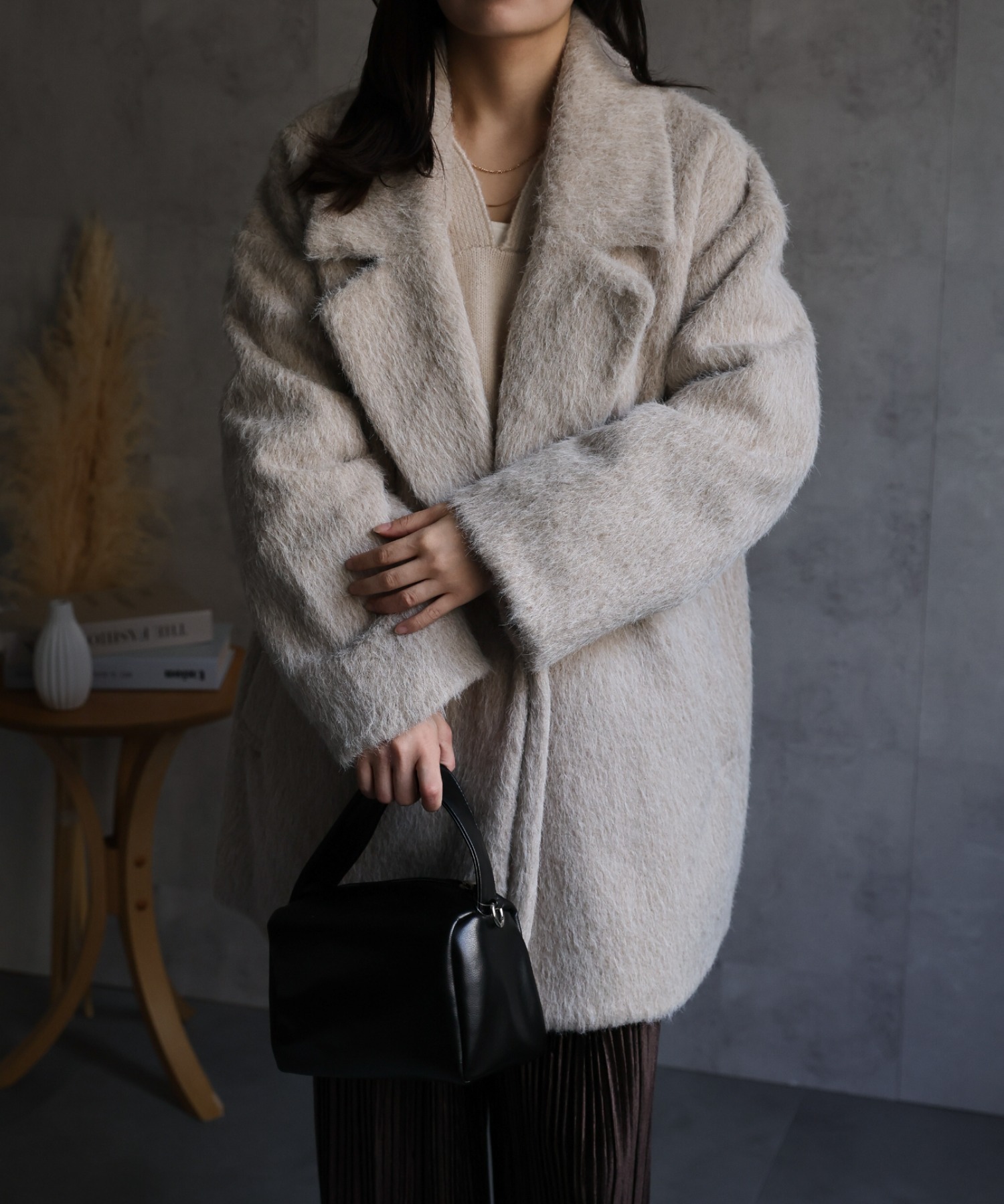 model：156cm 着用サイズ：FREE