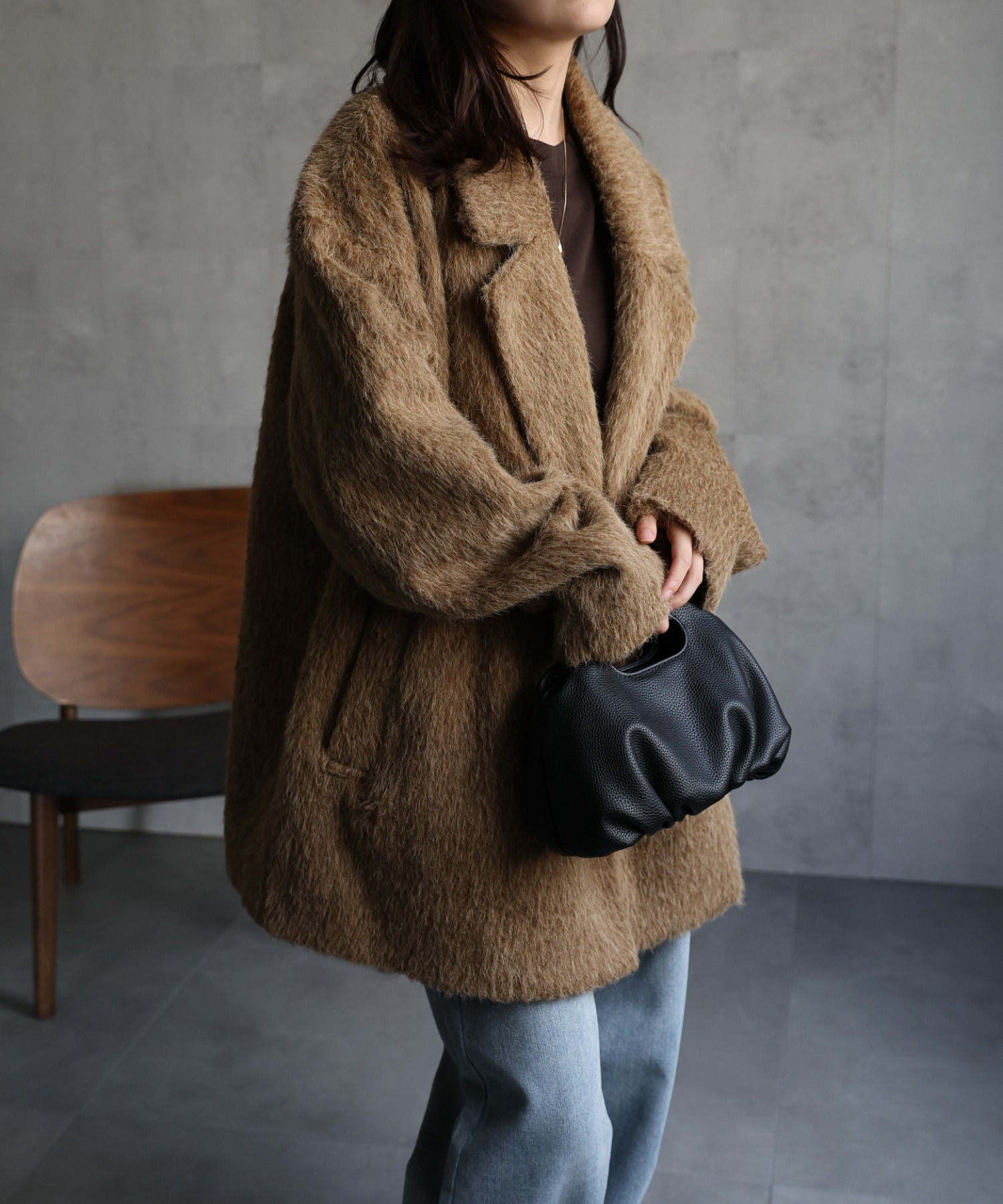 model：156cm 着用サイズ：FREE