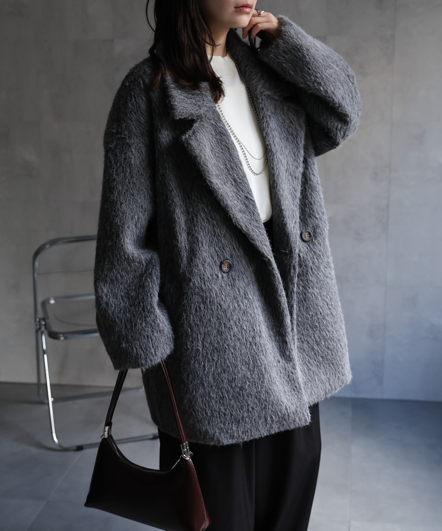 model：156cm 着用サイズ：FREE