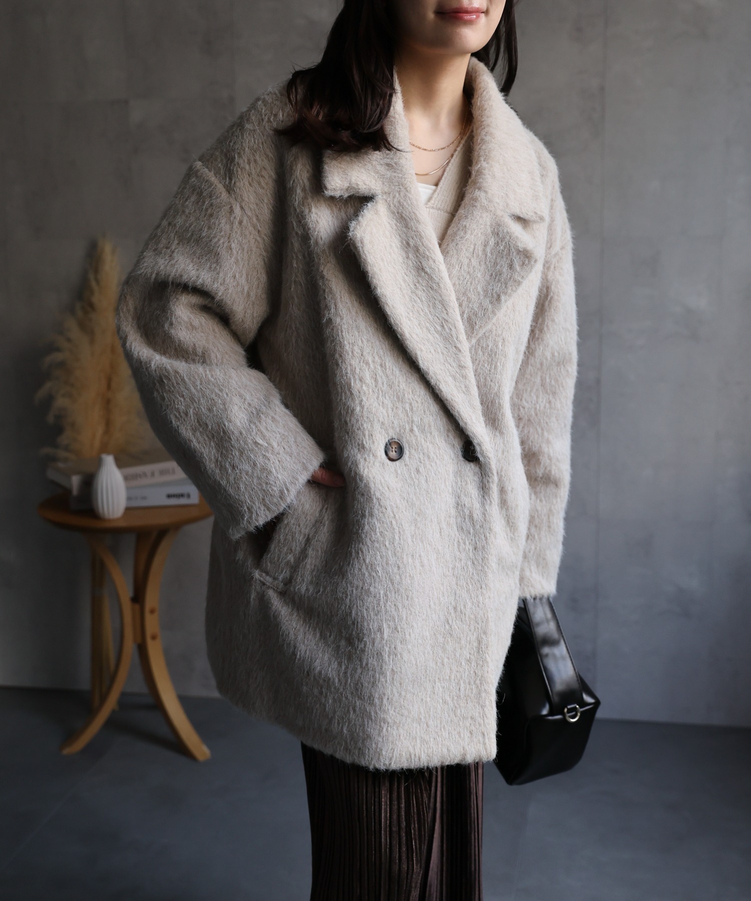 model：156cm 着用サイズ：FREE