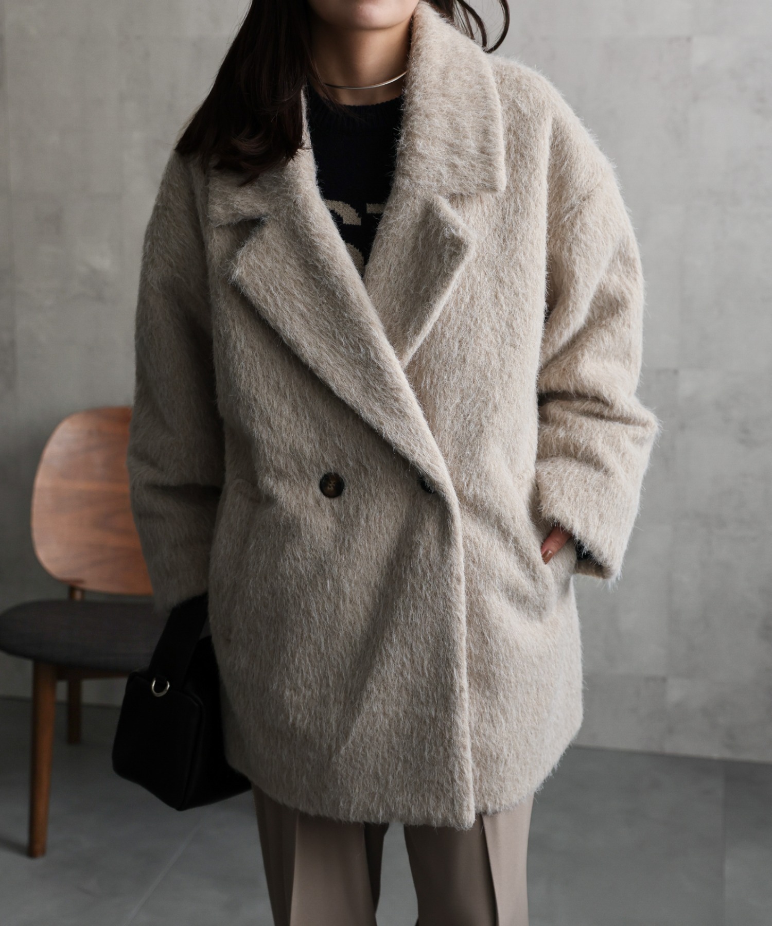 model：156cm 着用サイズ：FREE