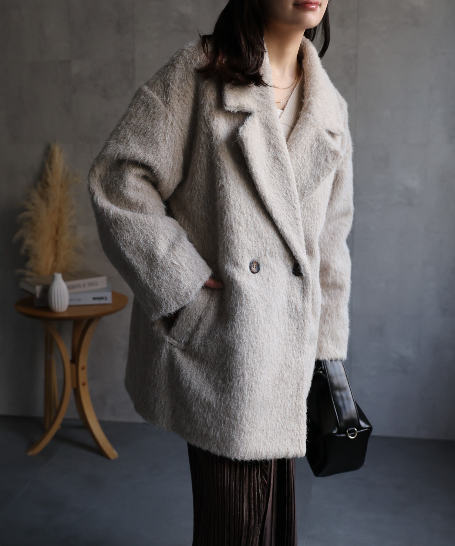 model：156cm 着用サイズ：FREE