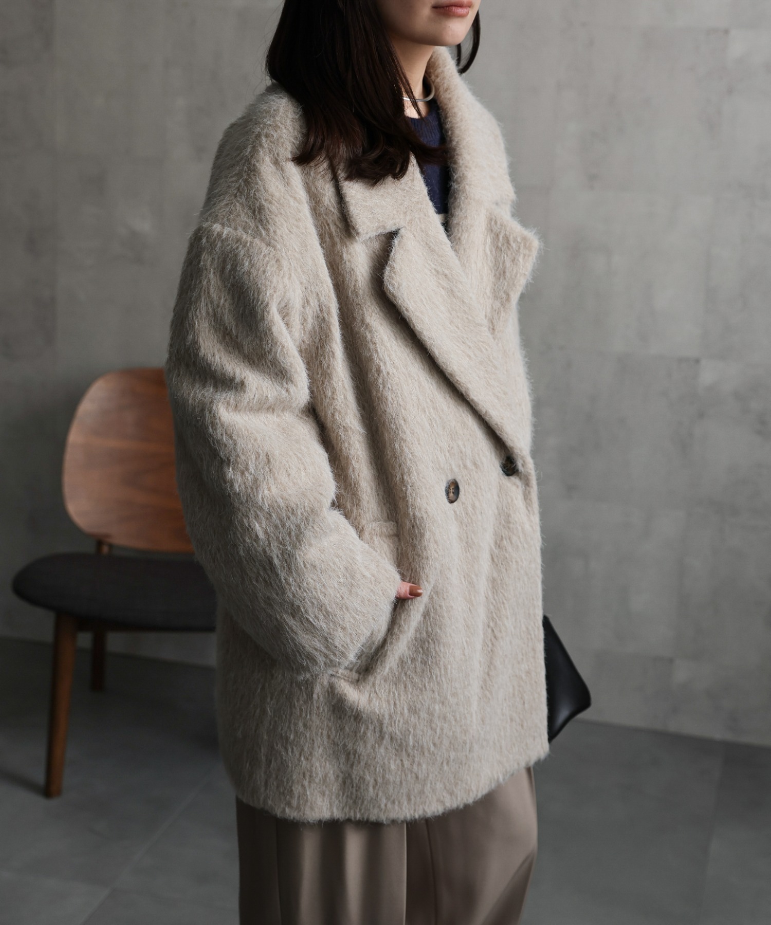 model：156cm 着用サイズ：FREE