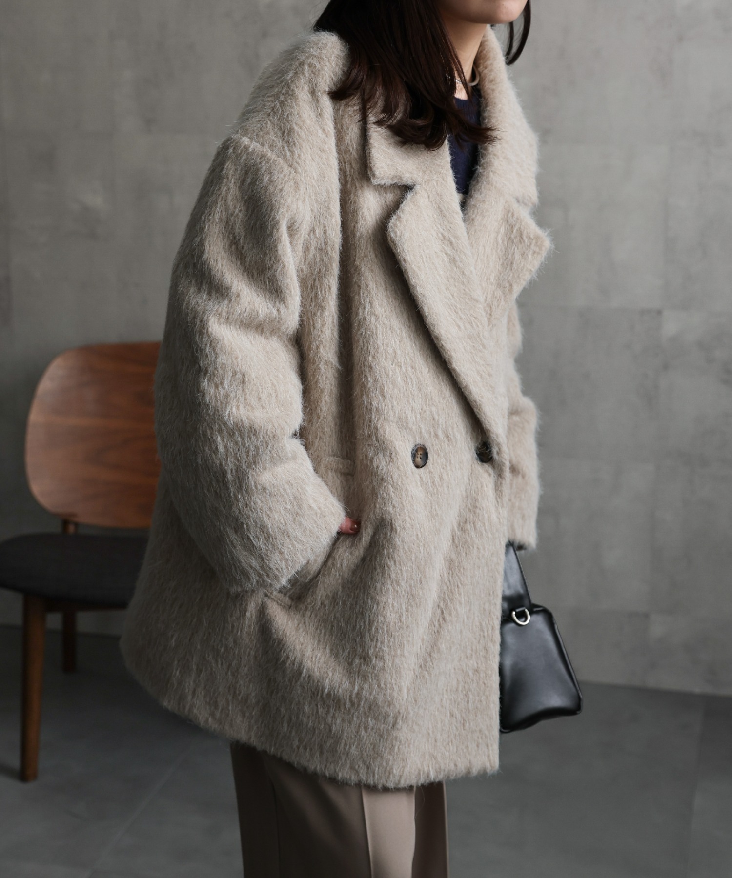 model：156cm 着用サイズ：FREE