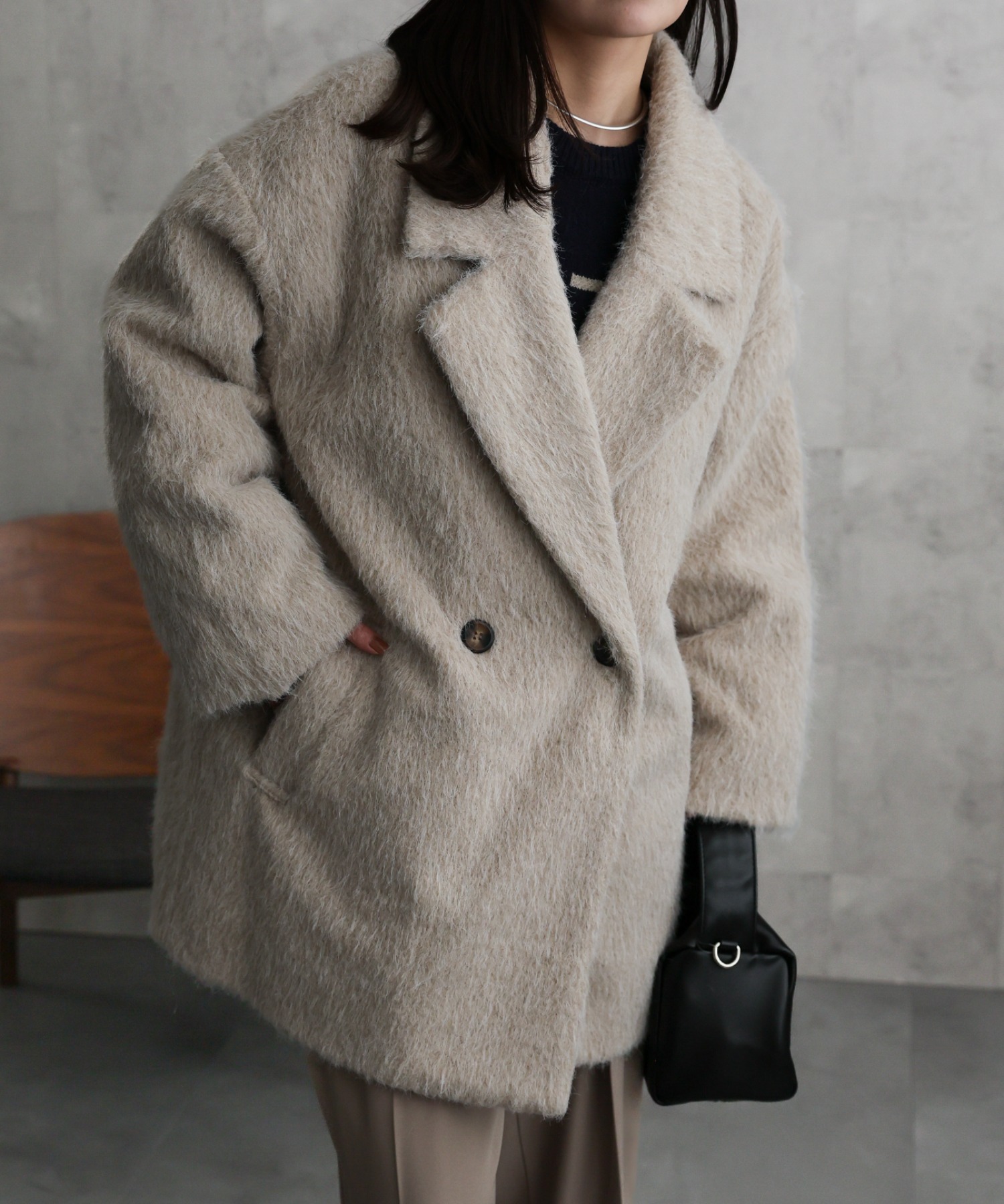 model：156cm 着用サイズ：FREE