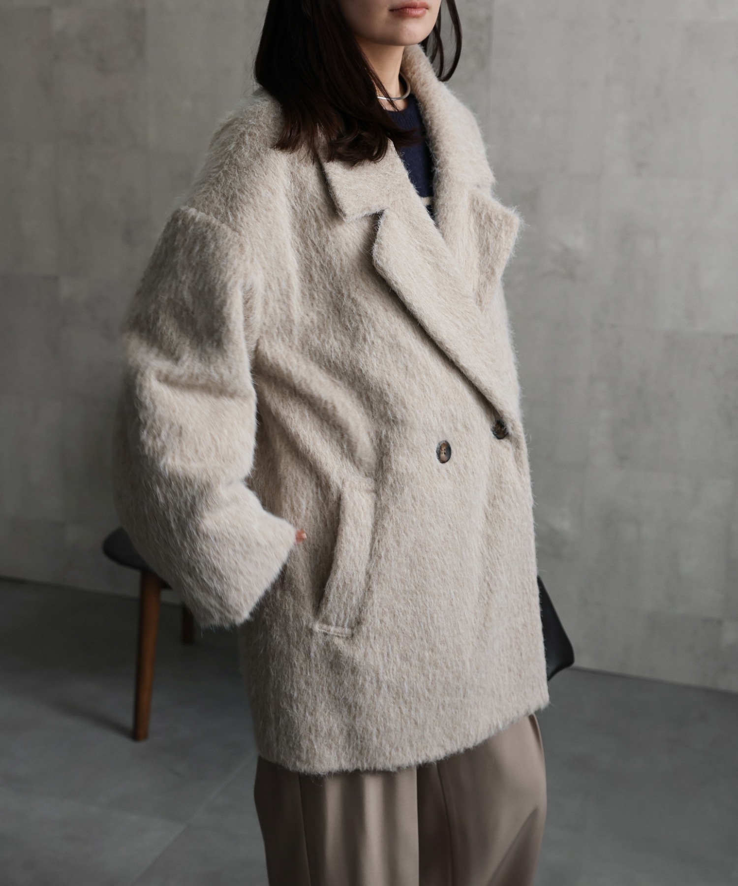 model：156cm 着用サイズ：FREE