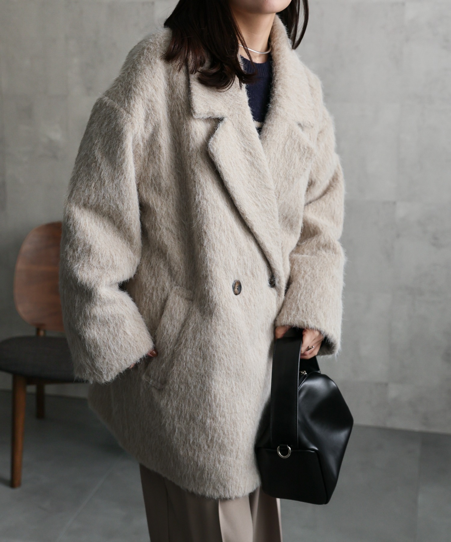 model：156cm 着用サイズ：FREE