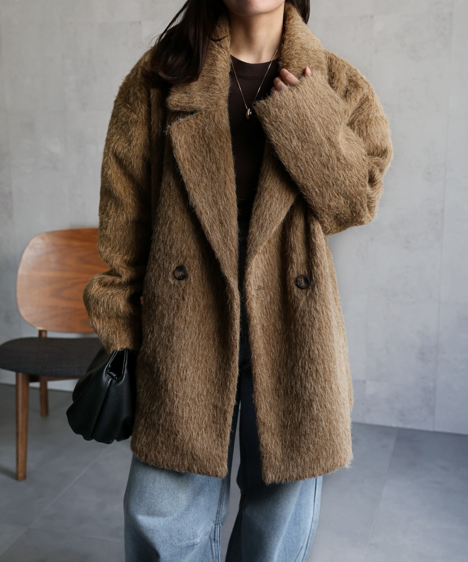 model：156cm 着用サイズ：FREE