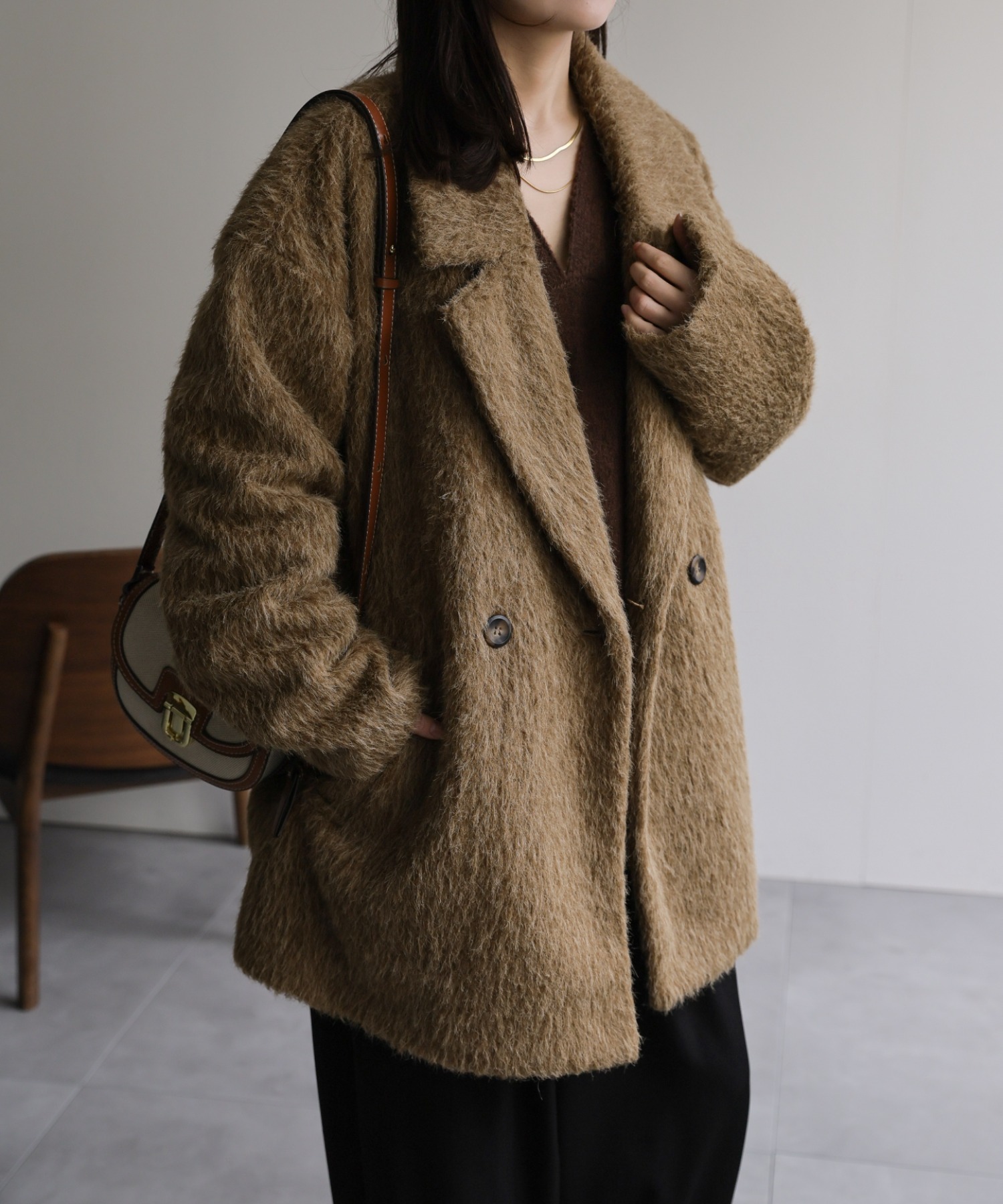 model：156cm 着用サイズ：FREE