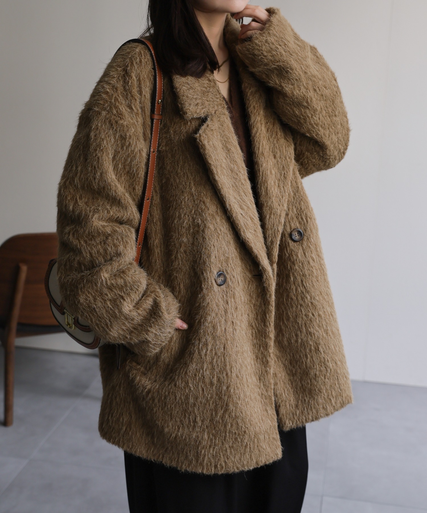 model：156cm 着用サイズ：FREE
