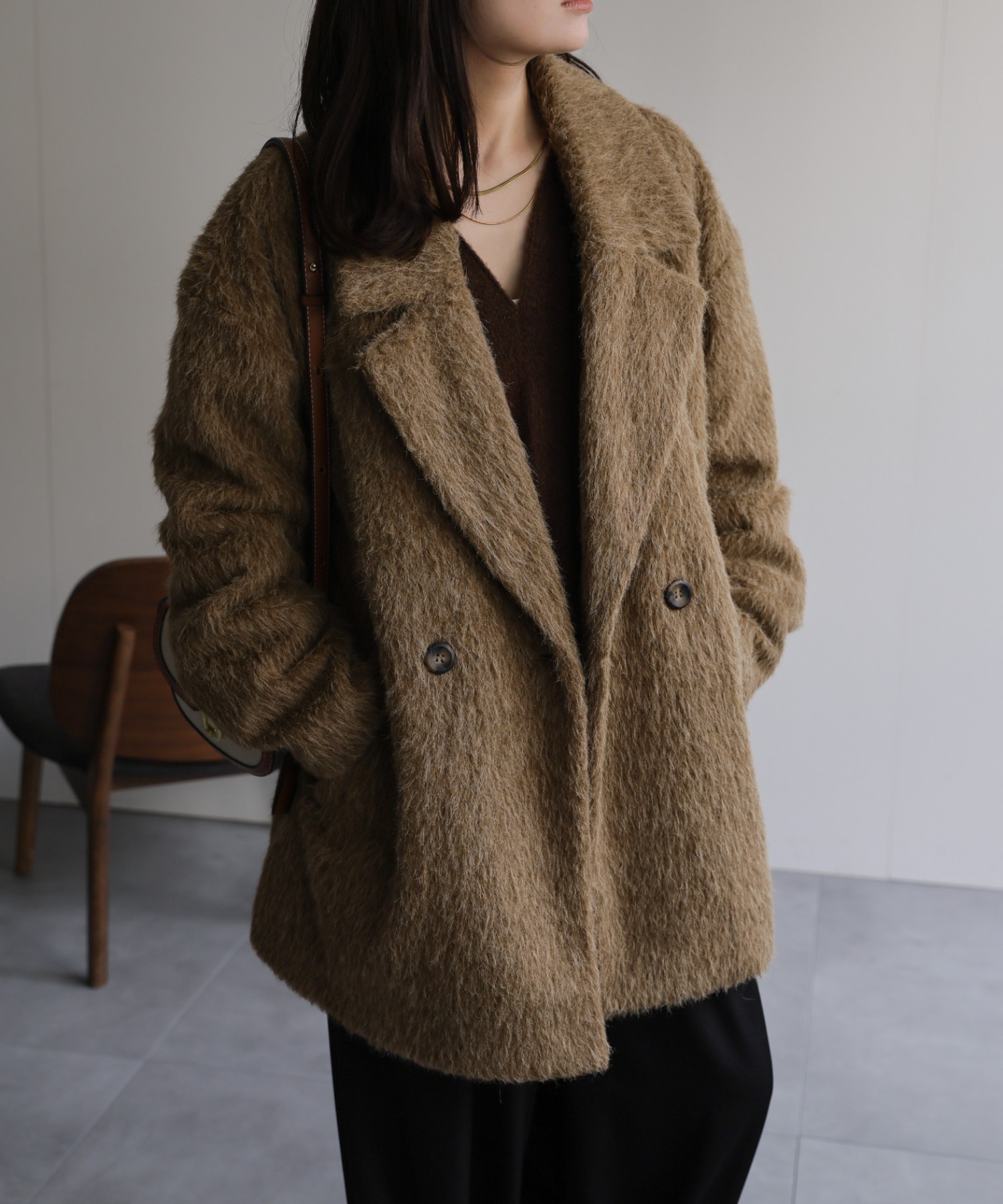 model：156cm 着用サイズ：FREE