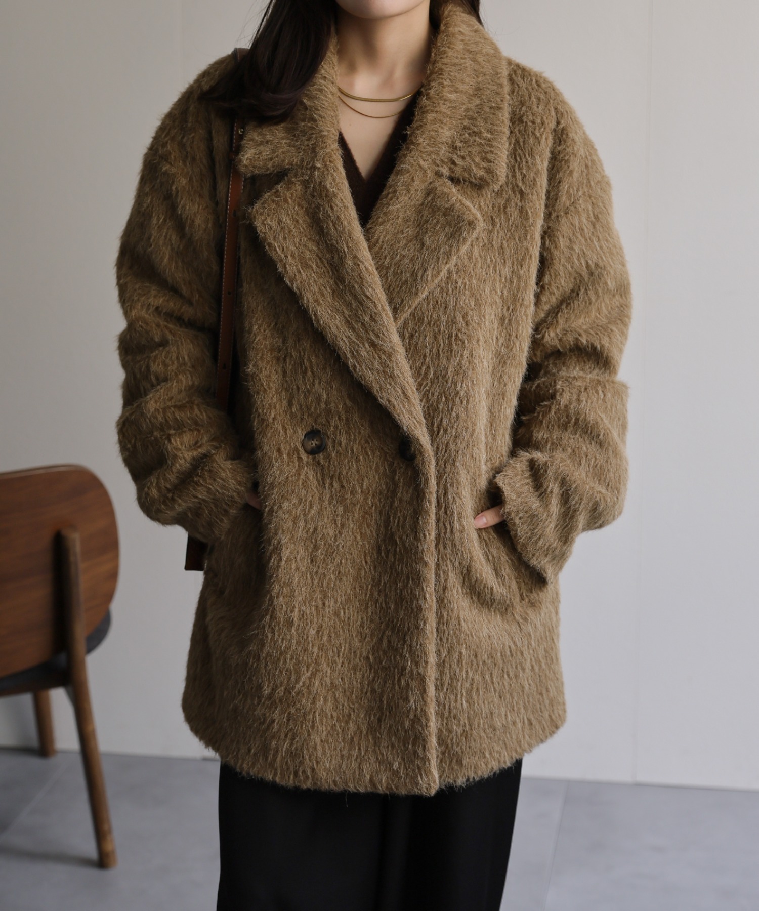 model：156cm 着用サイズ：FREE