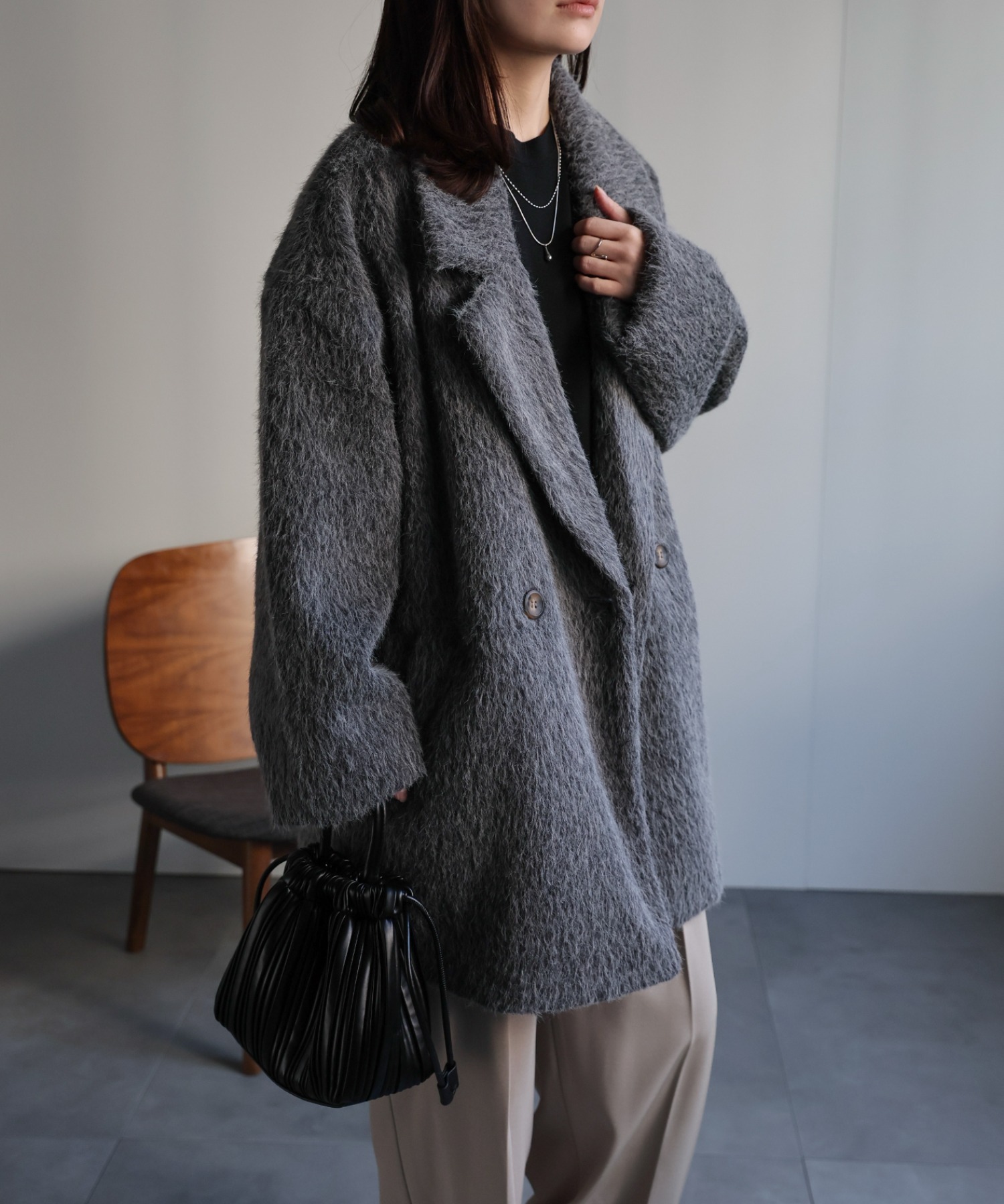 model：156cm 着用サイズ：FREE