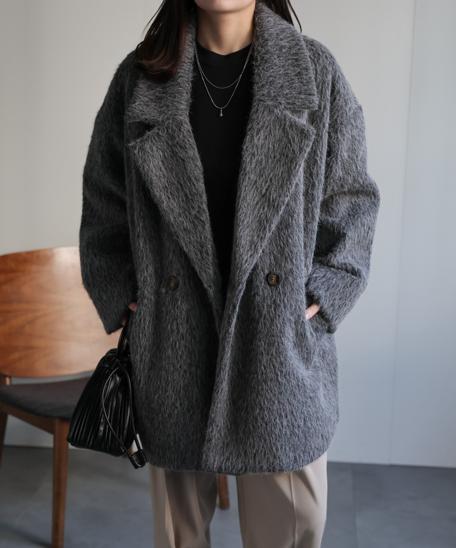 model：156cm 着用サイズ：FREE
