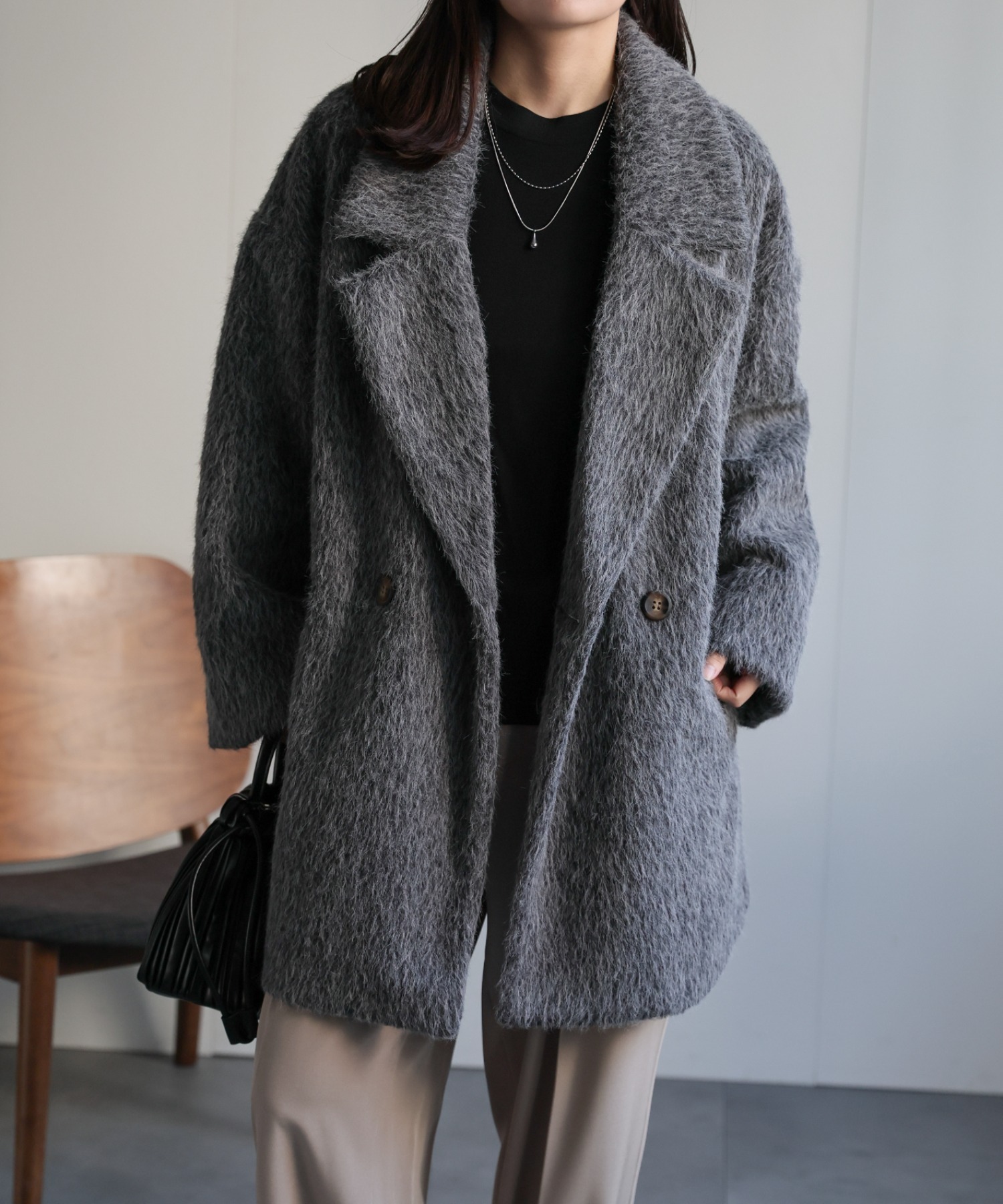 model：156cm 着用サイズ：FREE