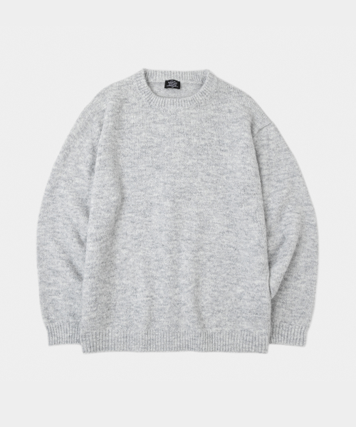 Dewey Wool Round Knit Lightweight Grey