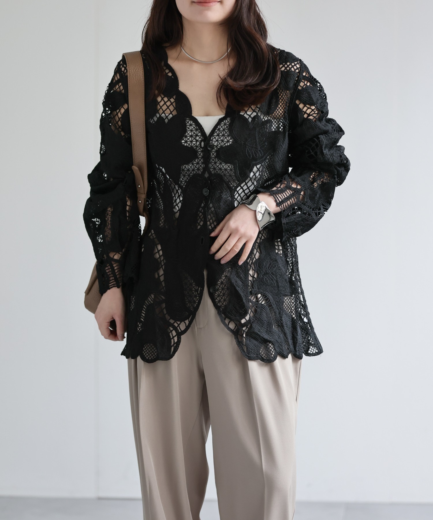 model：156cm 着用サイズ：FREE