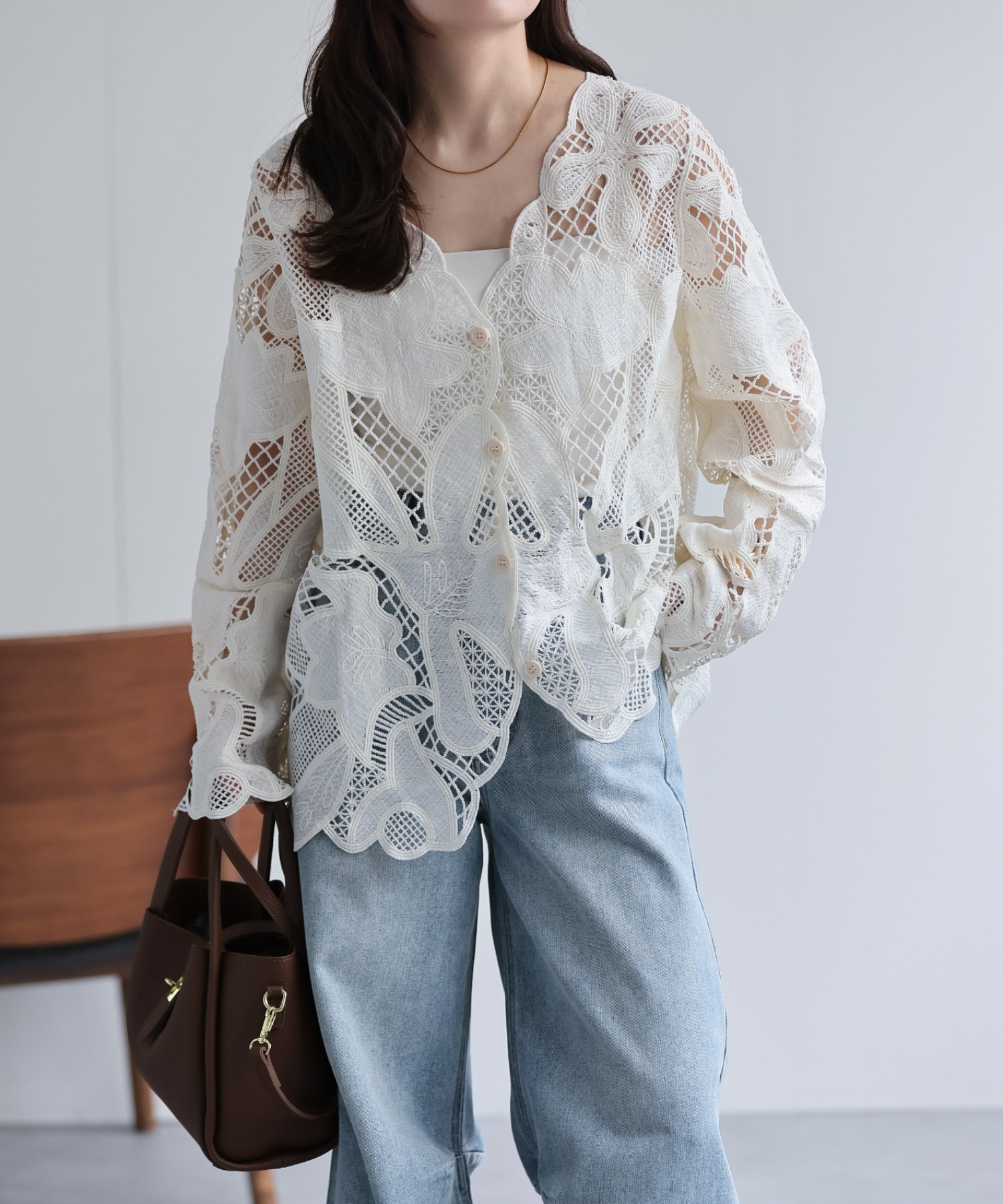 model：156cm 着用サイズ：FREE