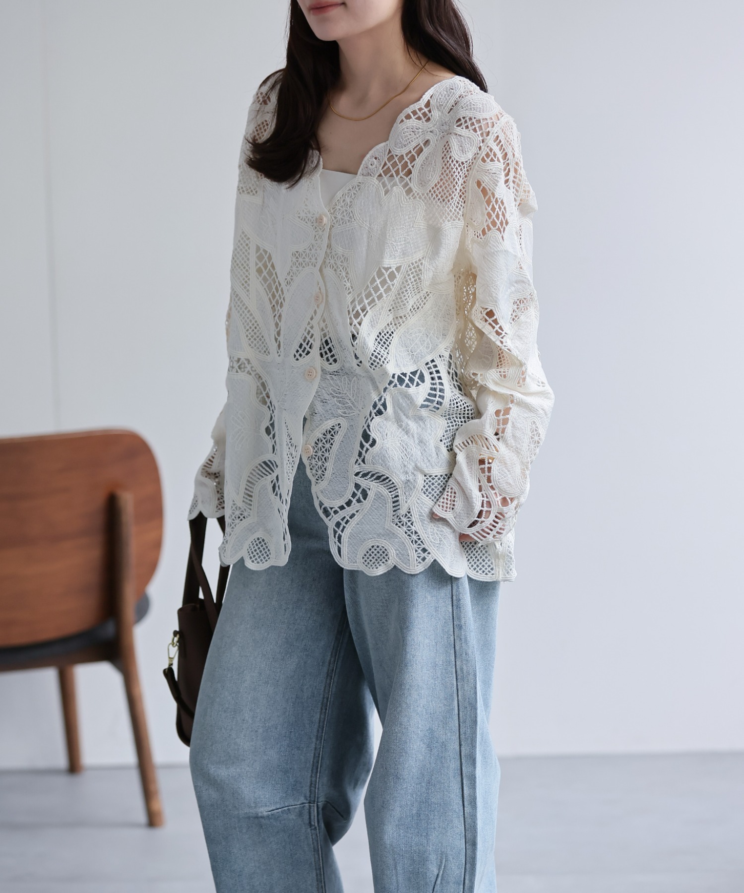 model：156cm 着用サイズ：FREE