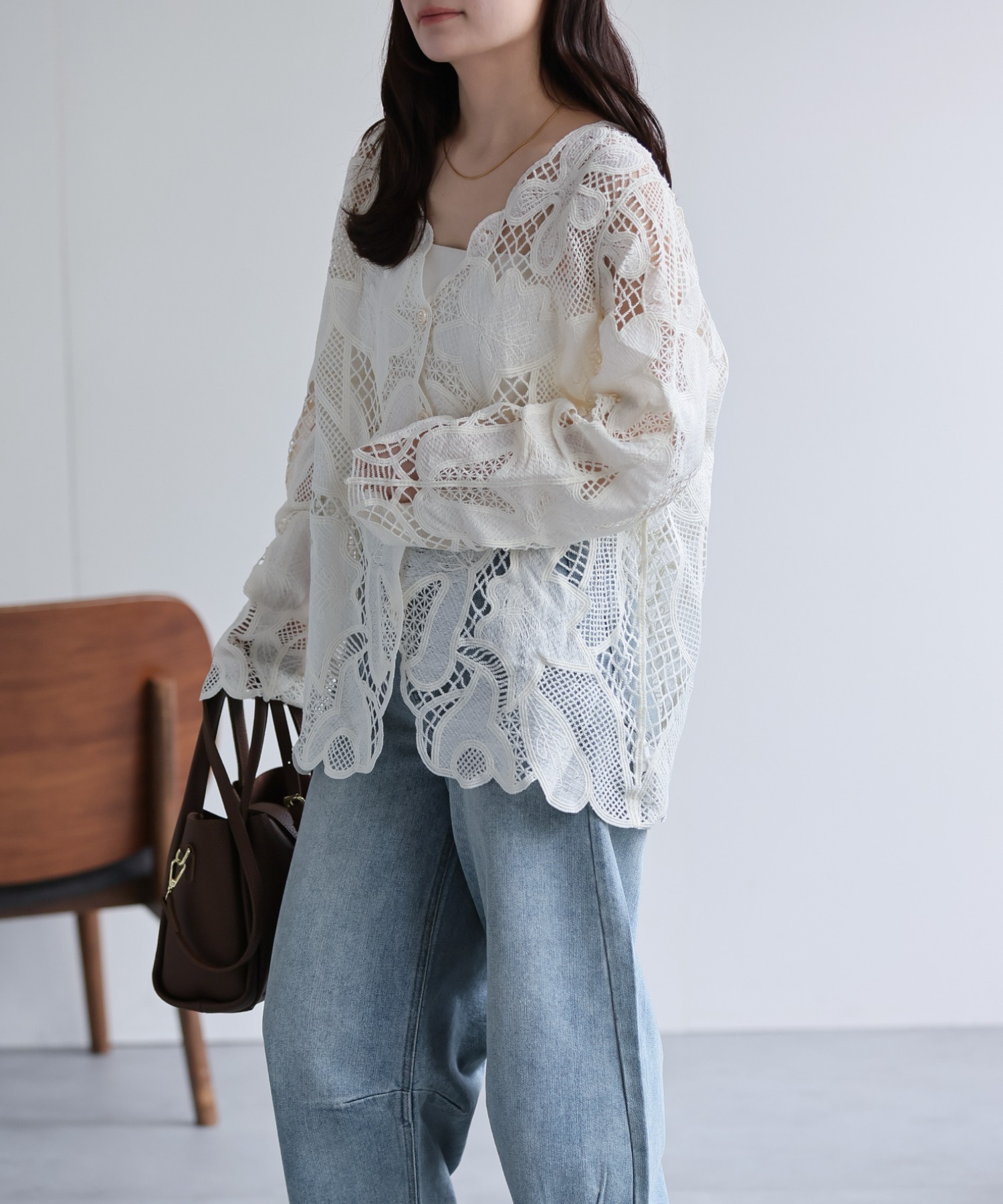 model：156cm 着用サイズ：FREE